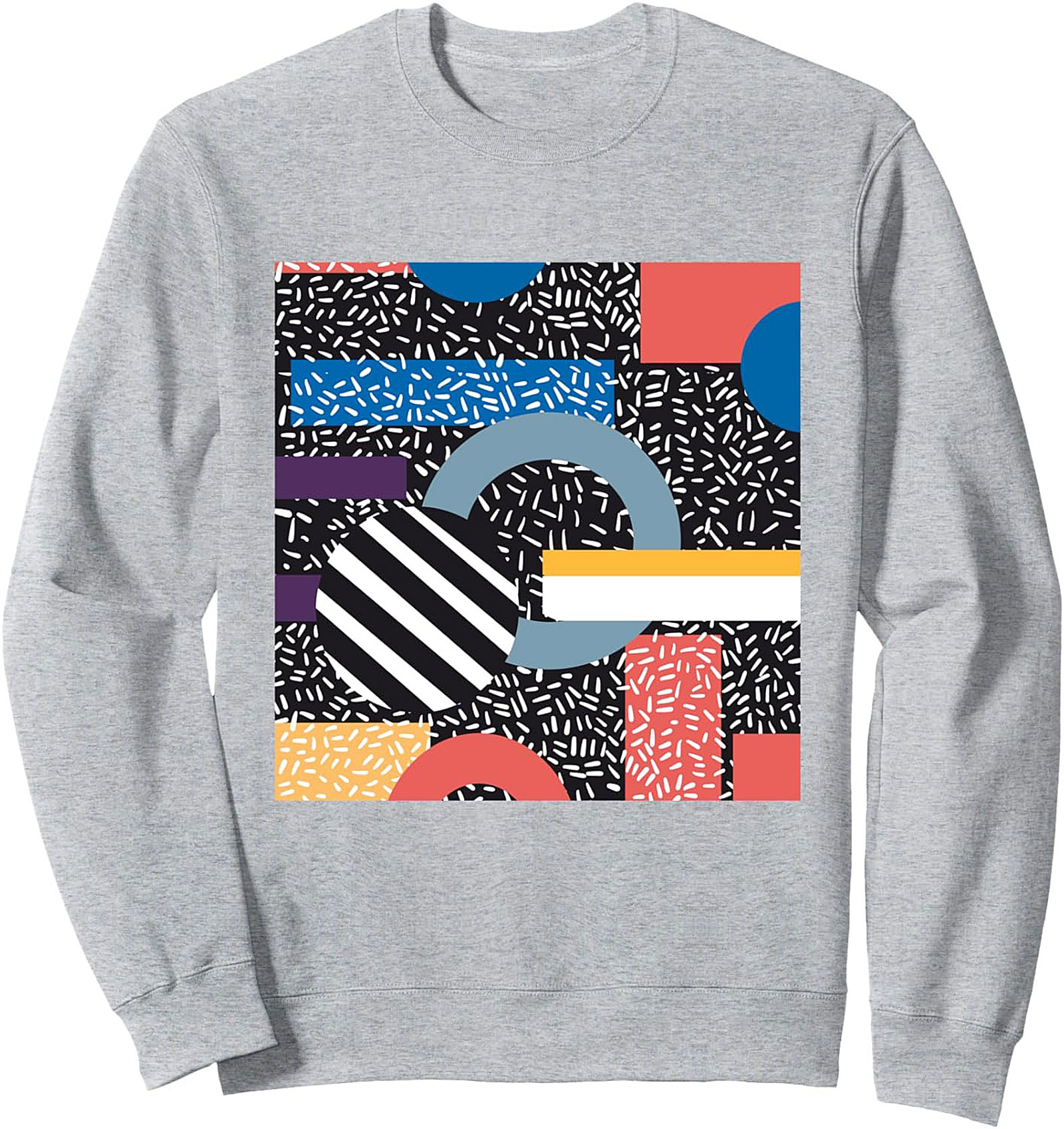 Retro Memphis Pop Art Graphic Sweatshirt