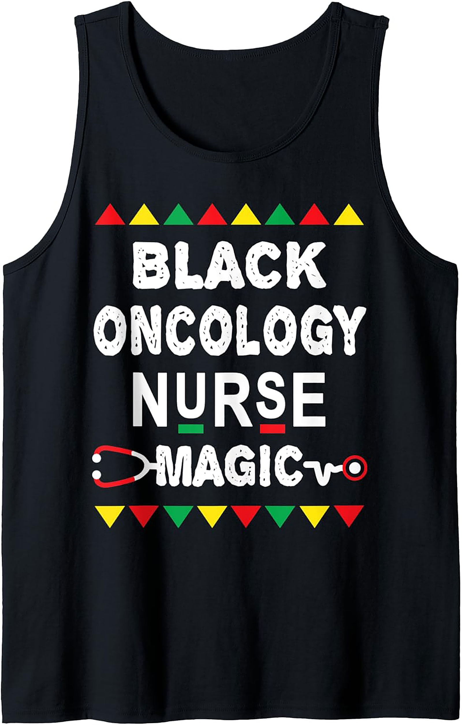  Black Oncology Nurse Magic Tank Top Unisex Graphic Tee