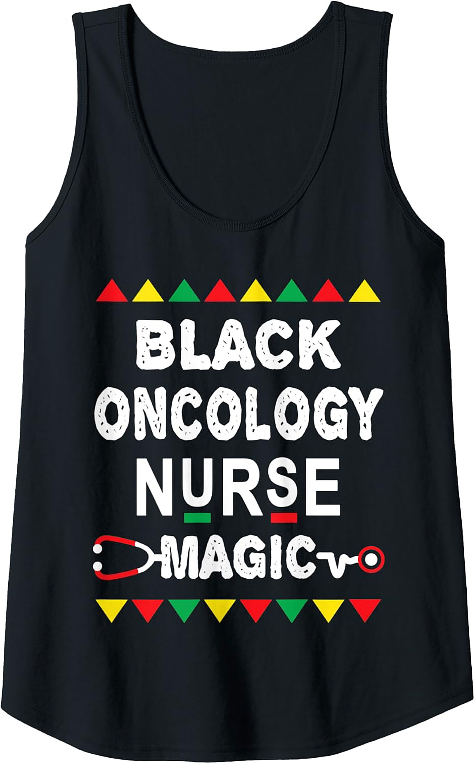  Black Oncology Nurse Magic Tank Top Unisex Graphic Tee