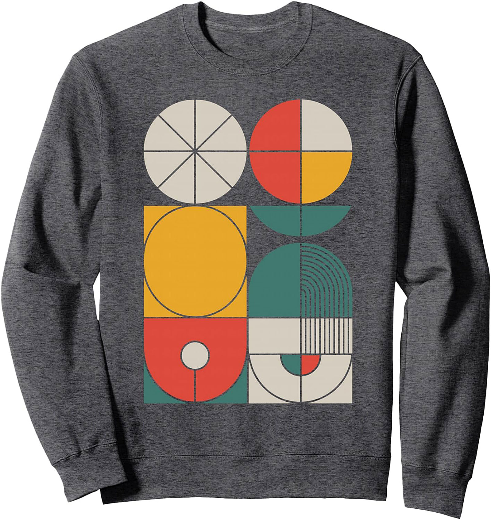 Mid-Century Modern Geometric Graphic Sweatshirt