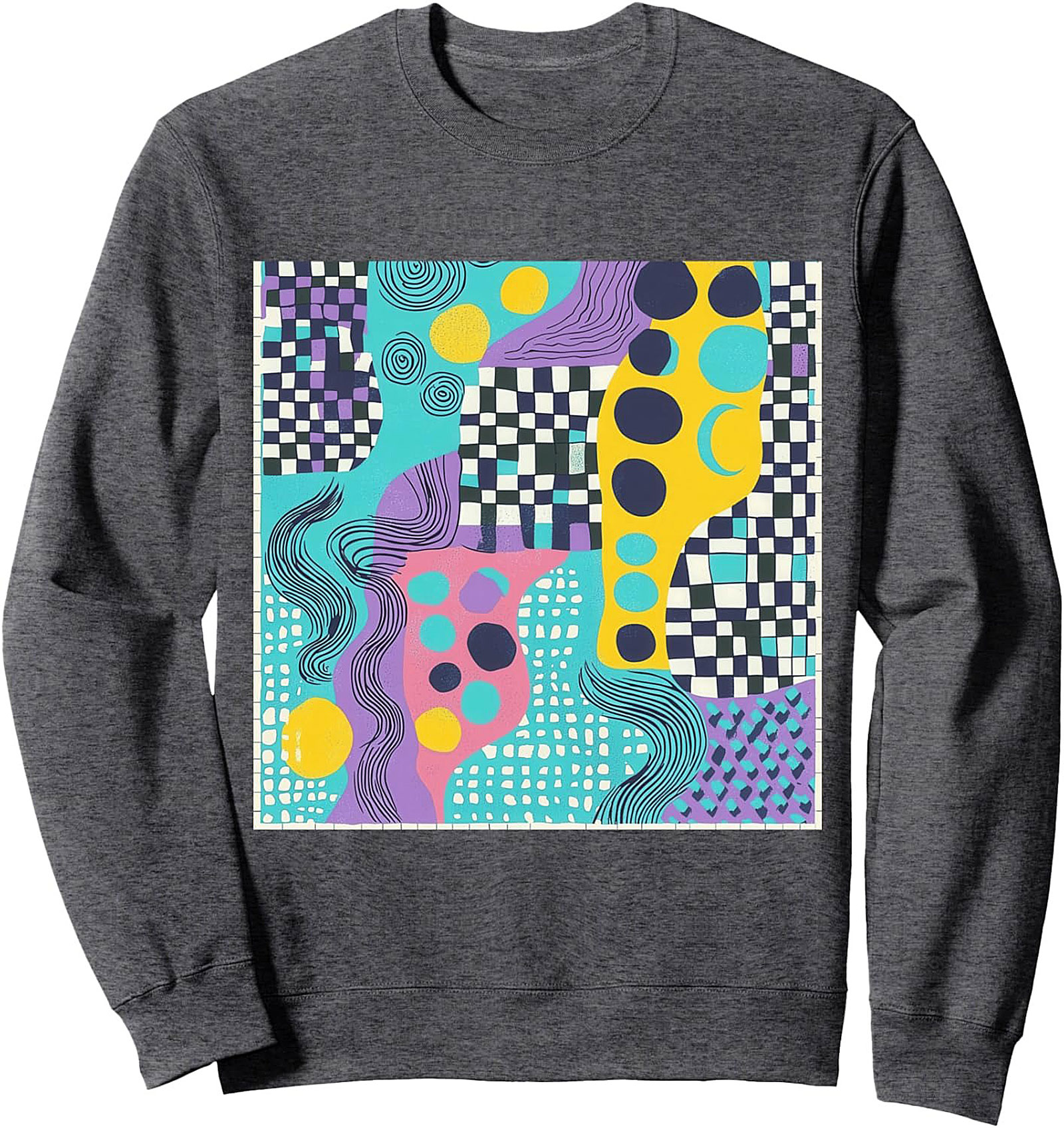Abstract Retro Pop Art Graphic Sweatshirt