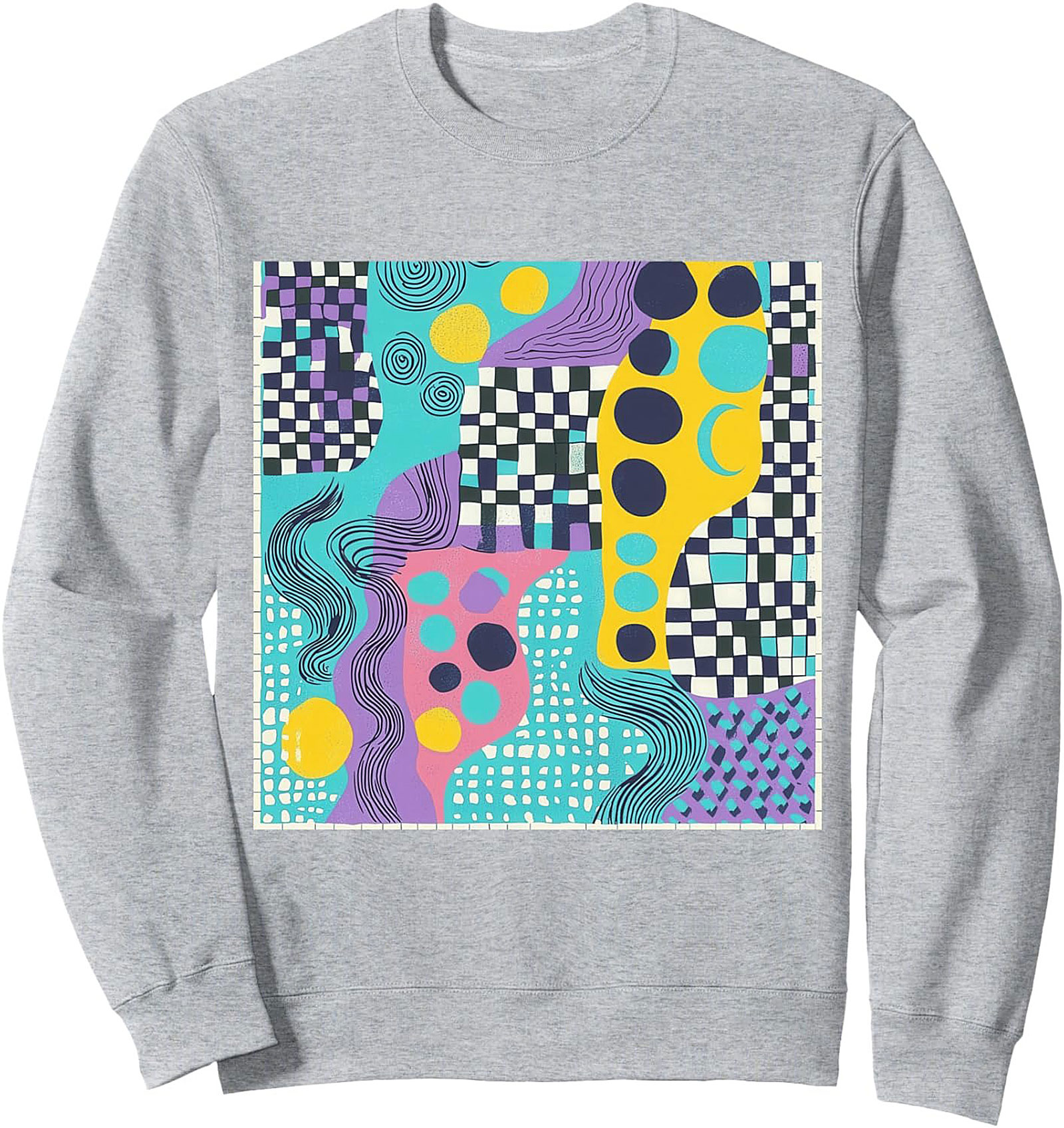 Abstract Retro Pop Art Graphic Sweatshirt