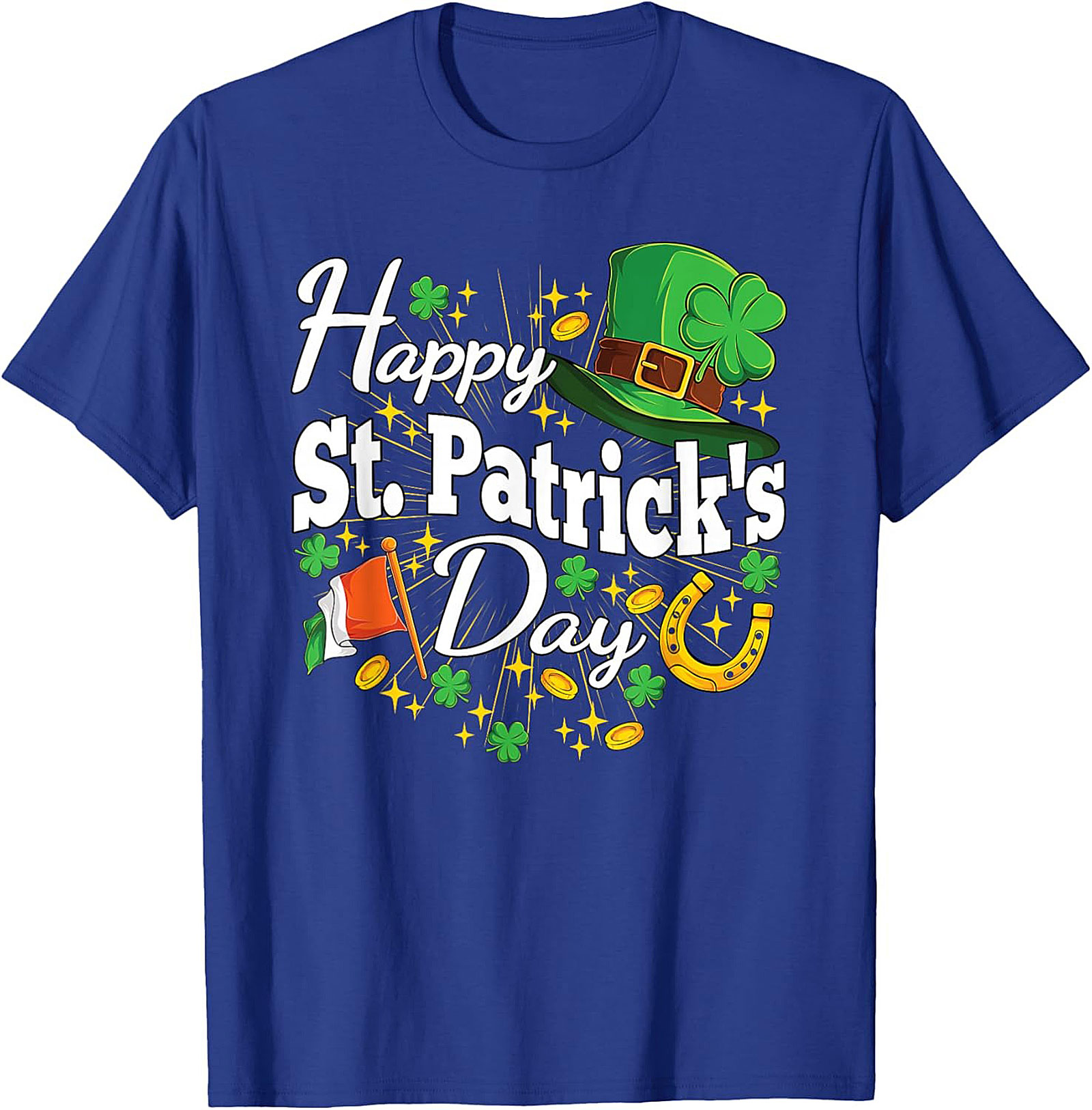 Happy St. Patrick's Day Graphic Tee - Lucky Shamrock Shirt