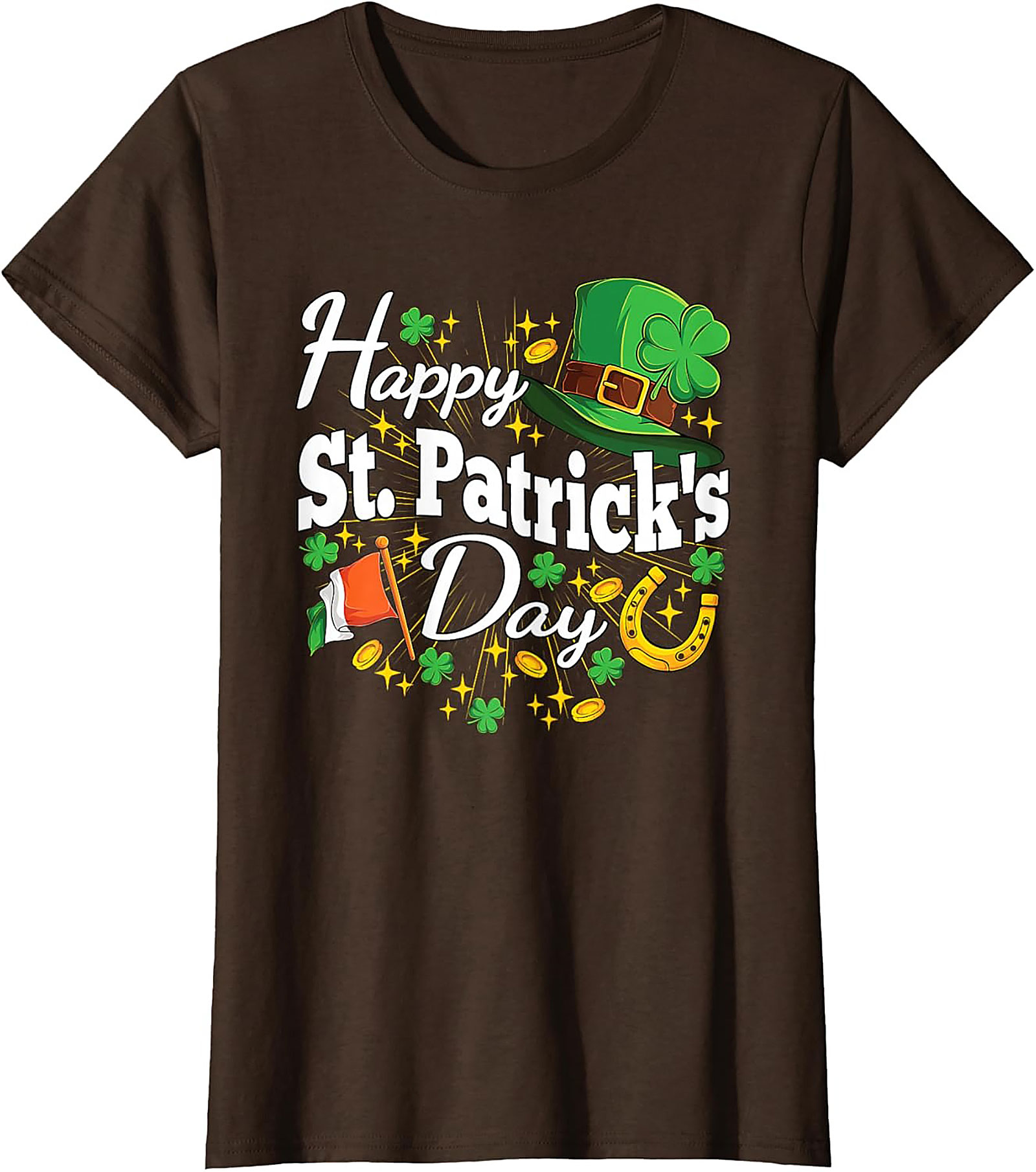 Happy St. Patrick's Day Graphic Tee - Lucky Shamrock Shirt