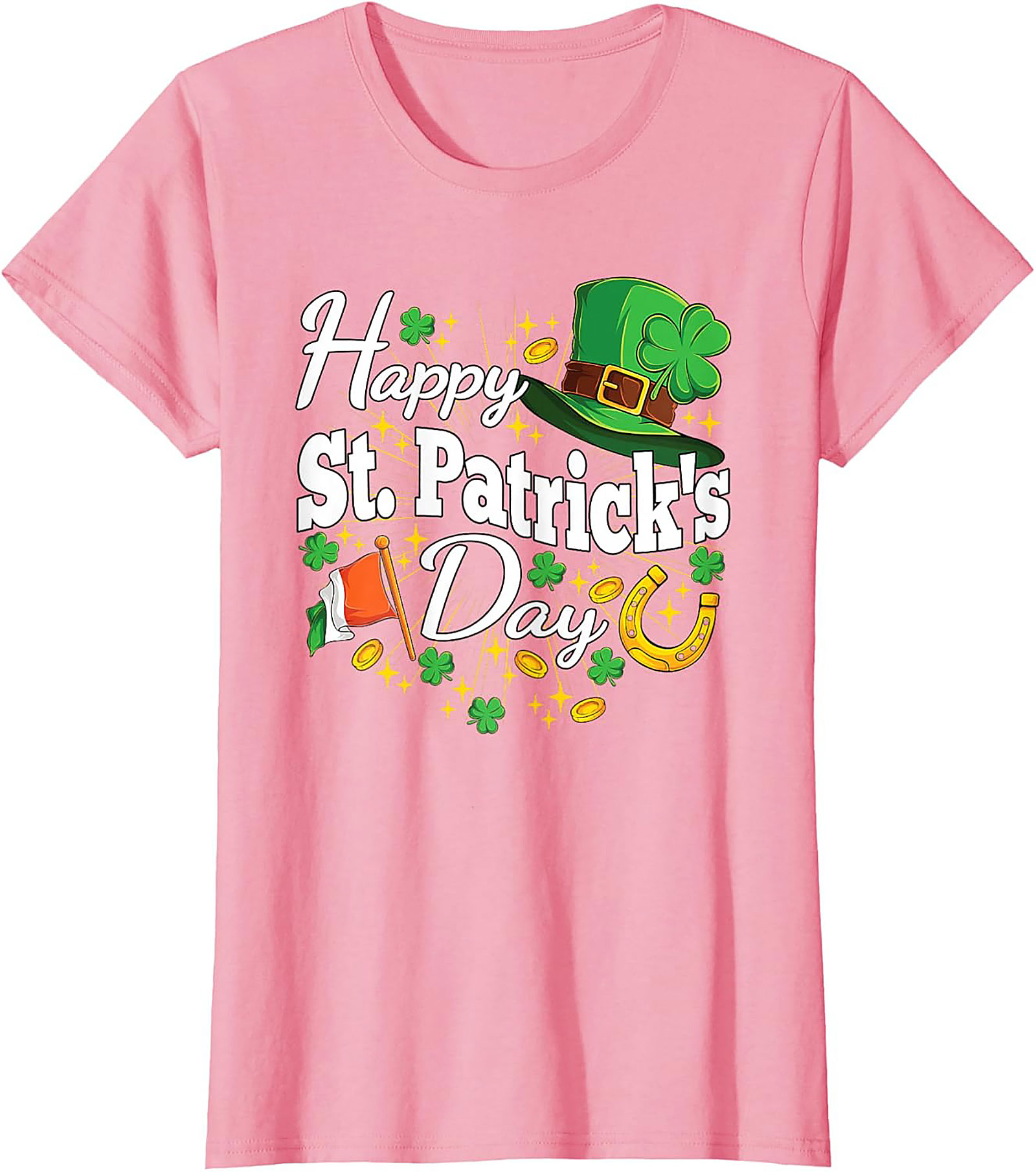Happy St. Patrick's Day Graphic Tee - Lucky Shamrock Shirt