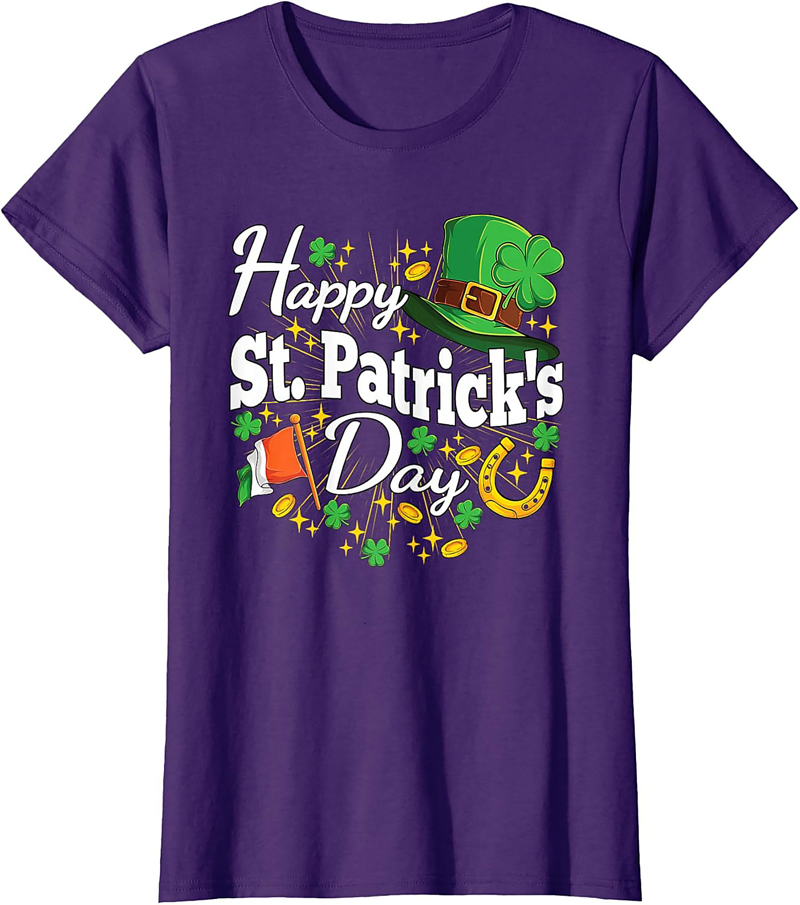 Happy St. Patrick's Day Graphic Tee - Lucky Shamrock Shirt