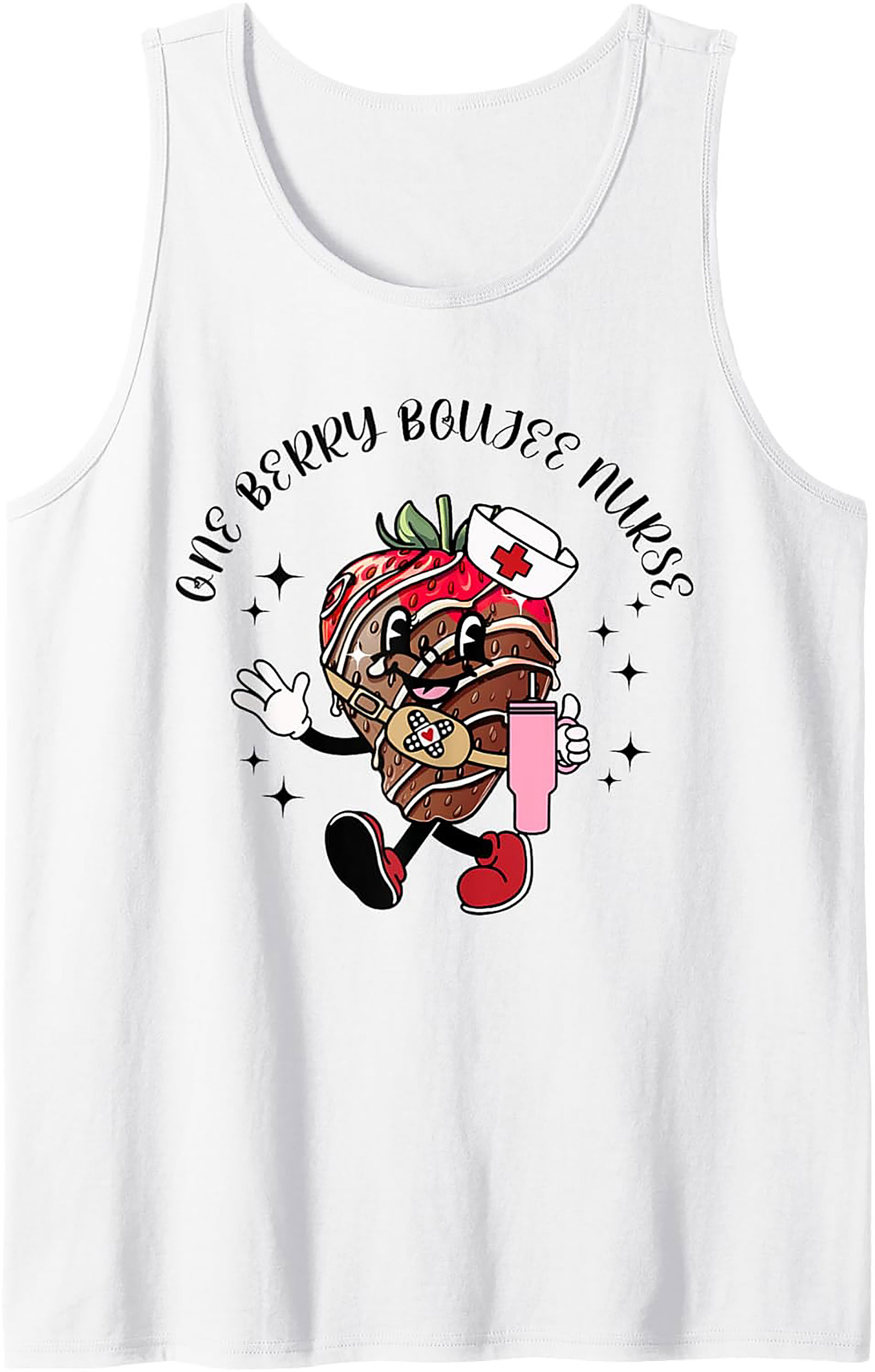 One Berry Boujee Nurse Tank Top Funny Nursing Gift
