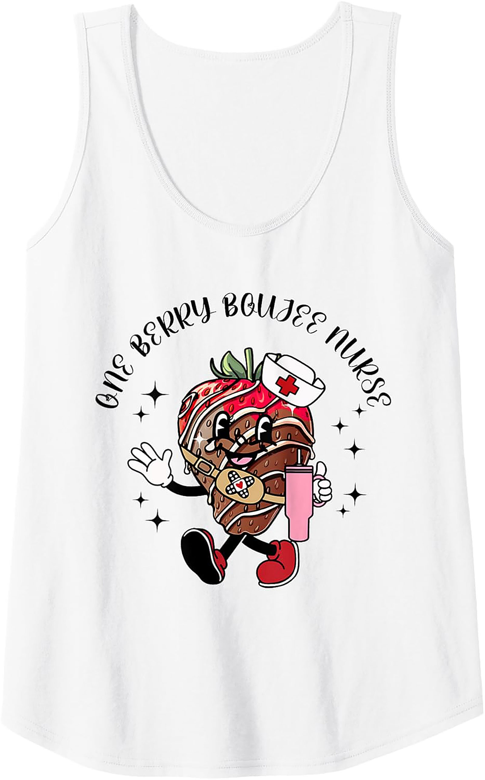 One Berry Boujee Nurse Tank Top Funny Nursing Gift
