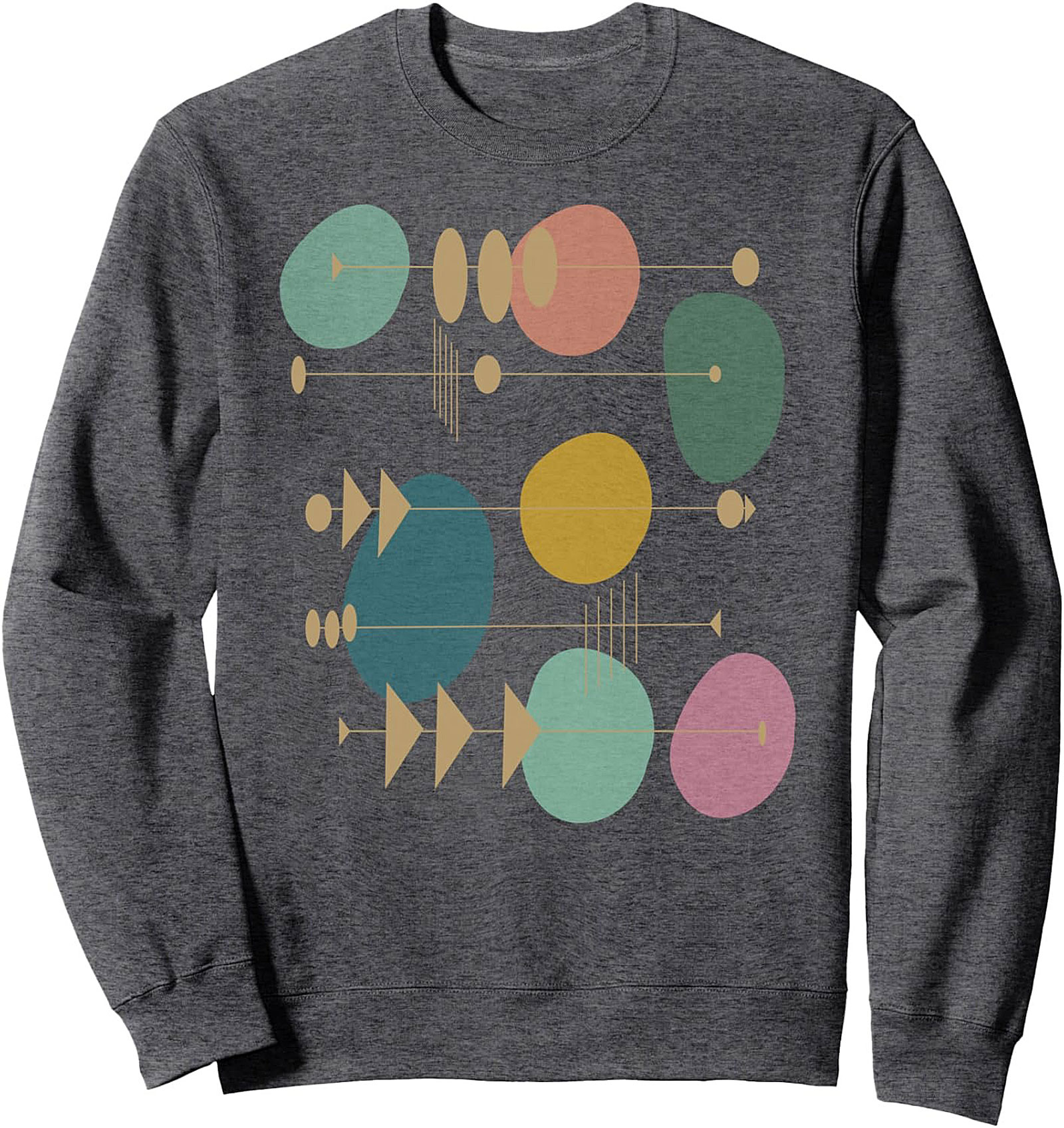 Retro Abstract Mid-Century Modern Graphic Sweatshirt