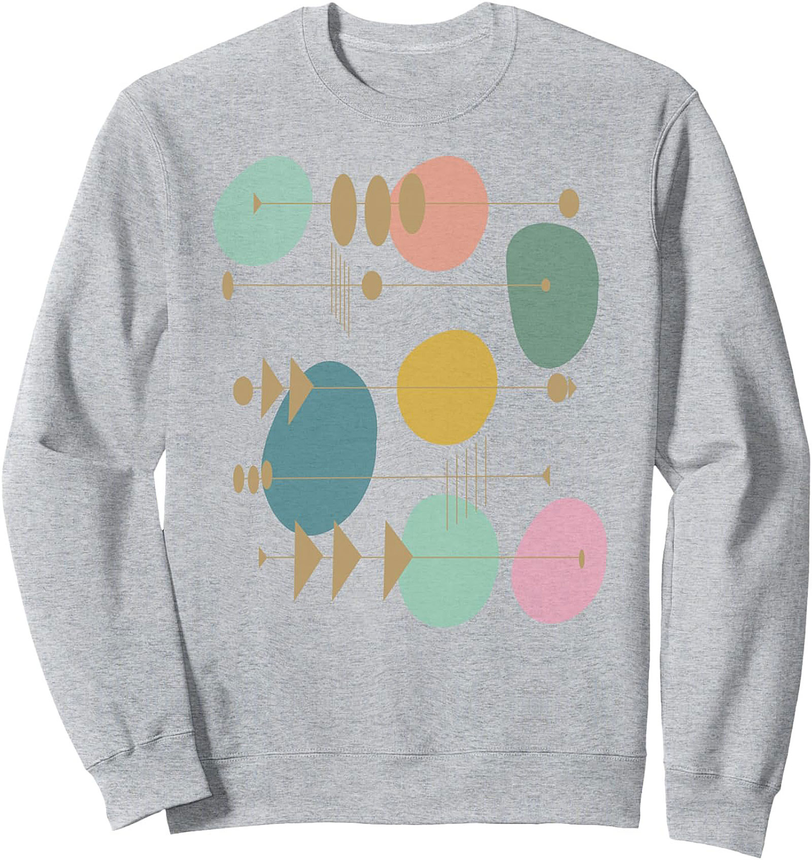 Retro Abstract Mid-Century Modern Graphic Sweatshirt