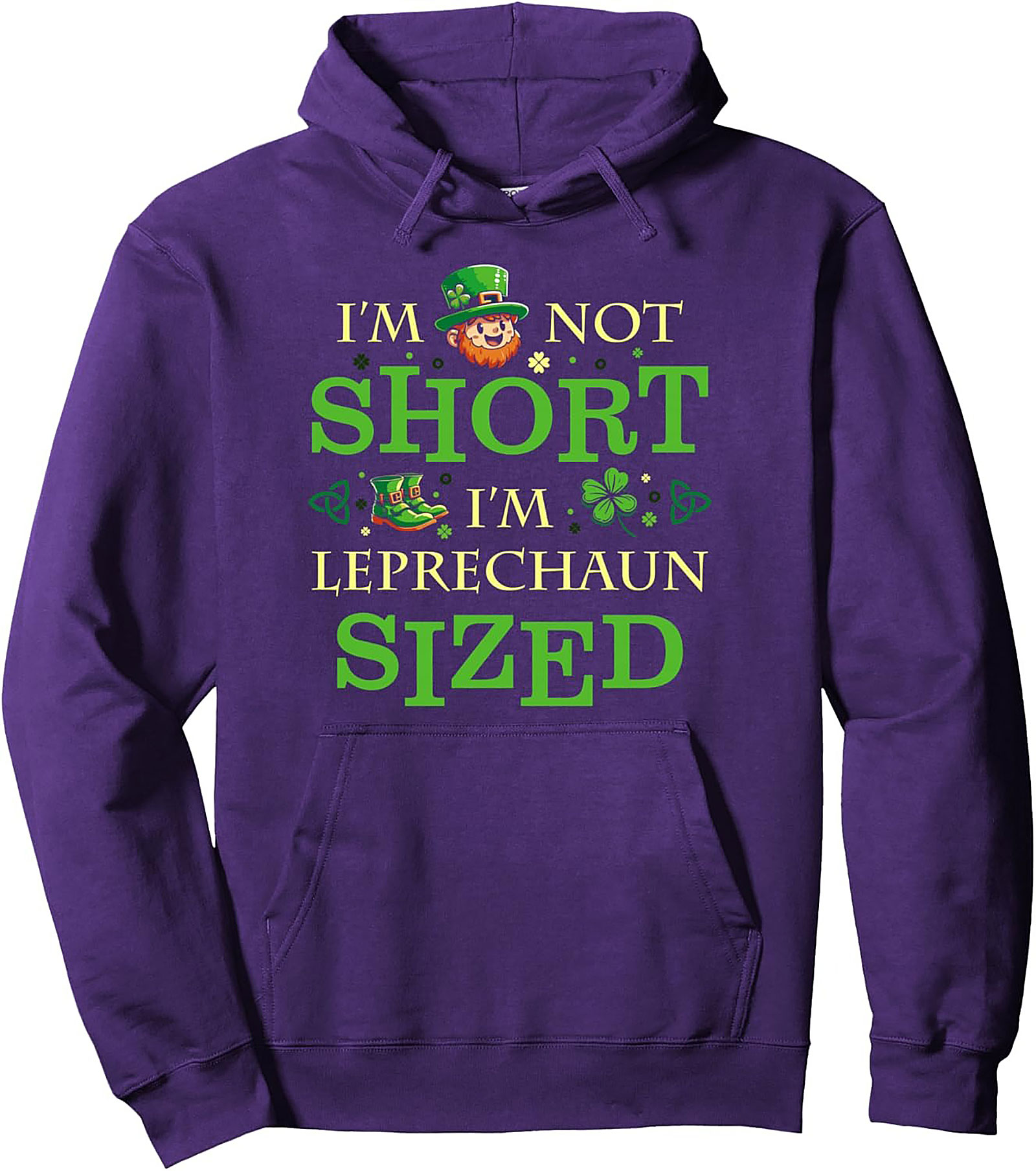 Leprechaun Sized Funny St. Patrick's Day Hoodie | Cozy Pullover