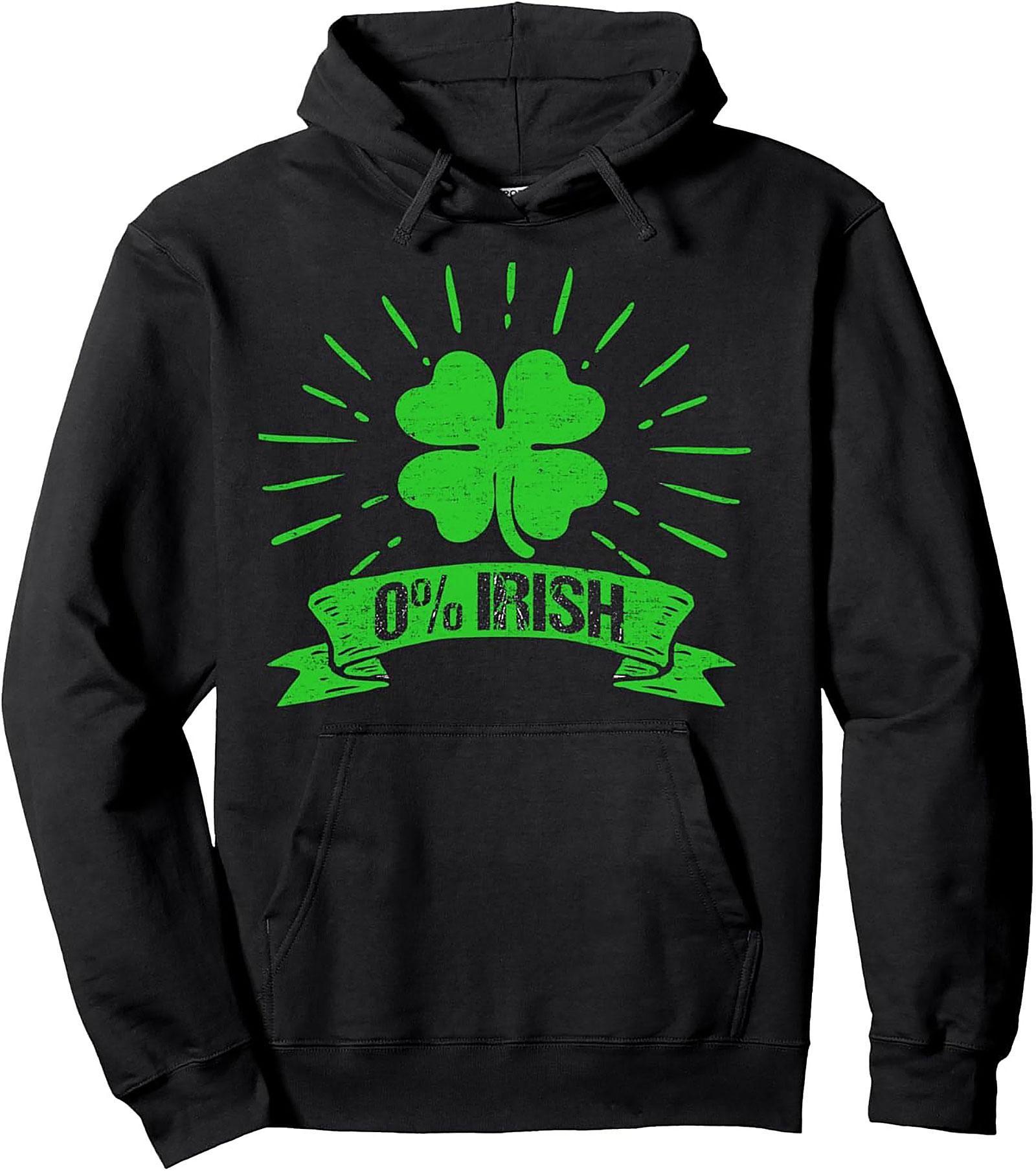 0% Irish Funny St. Patrick's Day Pullover Hoodie | Unisex