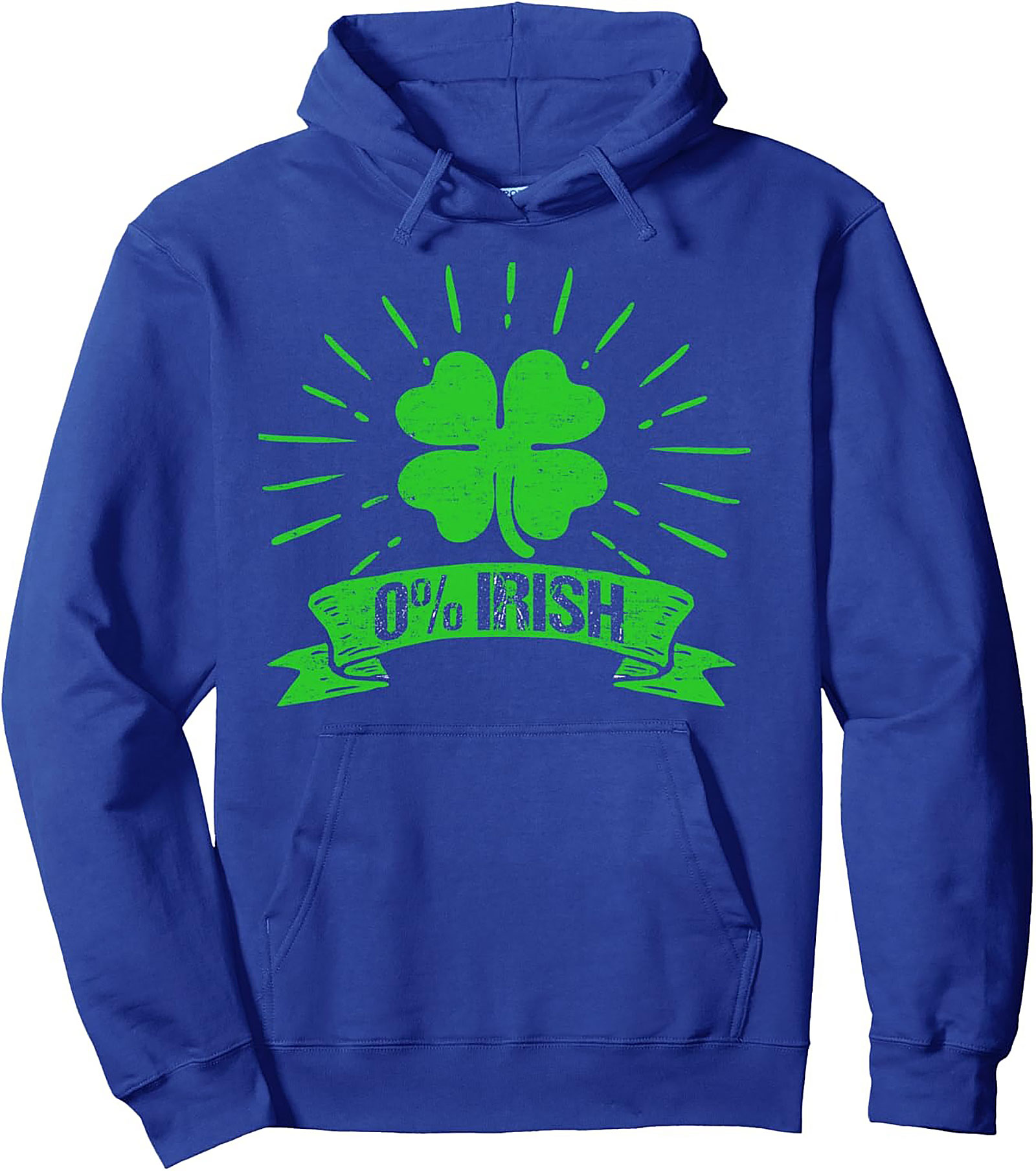 0% Irish Funny St. Patrick's Day Pullover Hoodie | Unisex