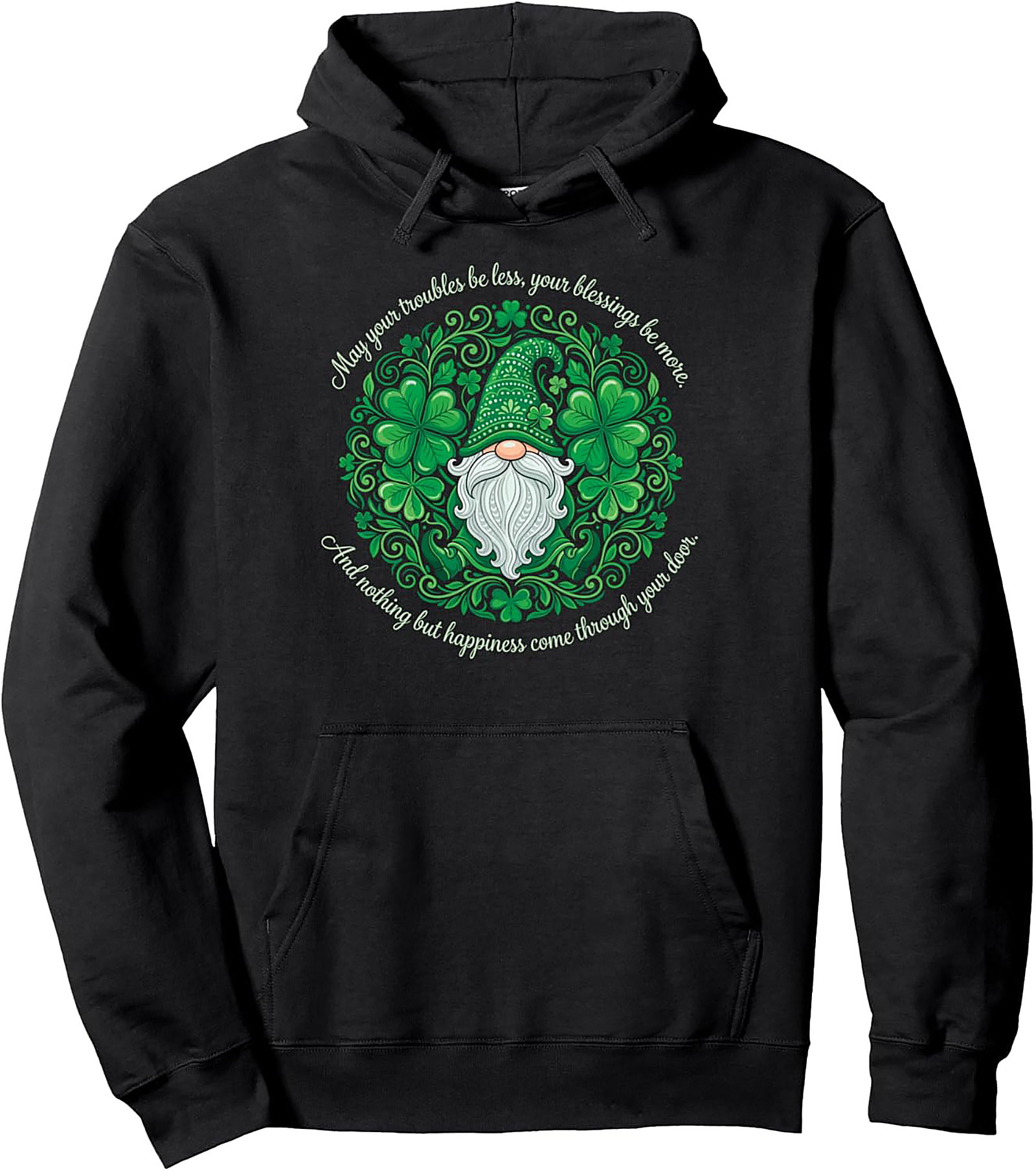 Irish Blessing Gnome Hoodie | St. Patrick's Day Pullover
