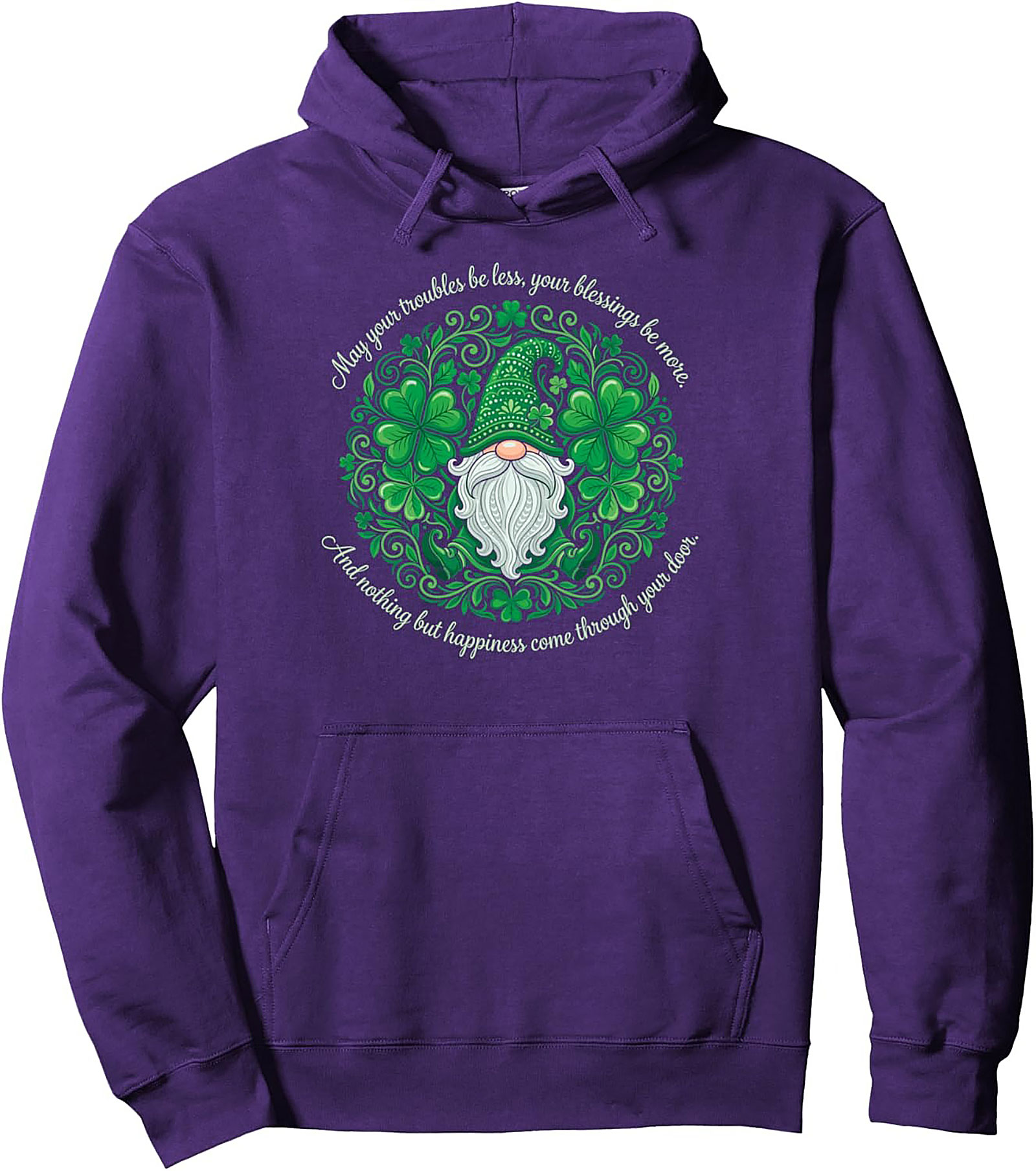 Irish Blessing Gnome Hoodie | St. Patrick's Day Pullover