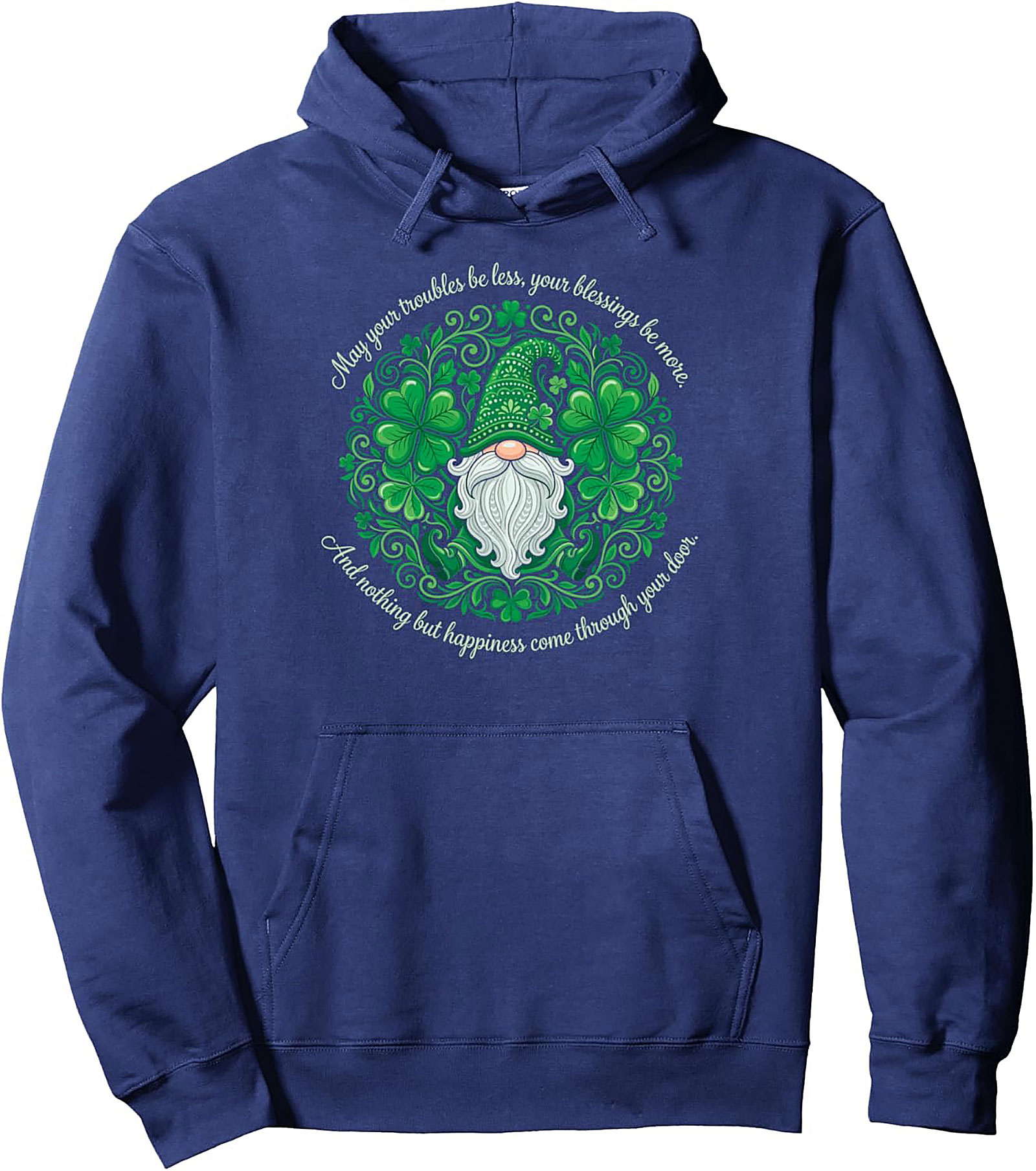 Irish Blessing Gnome Hoodie | St. Patrick's Day Pullover