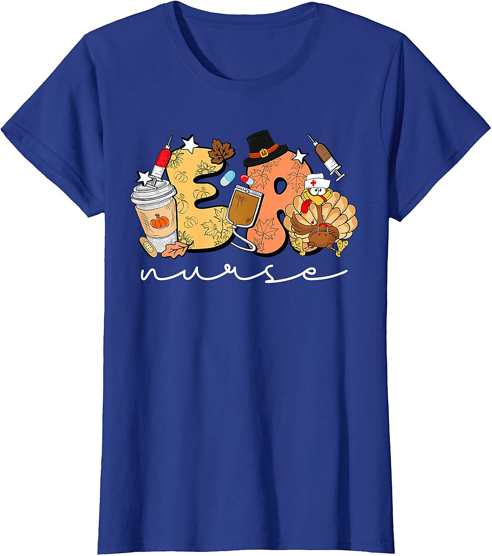 ER Nurse Thanksgiving T-Shirt Funny Fall Nursing Tee