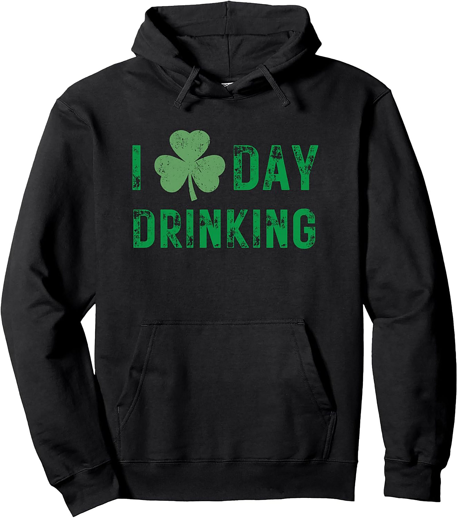 St. Patrick’s Day Day Drinking Pullover Hoodie | Funny Shamrock