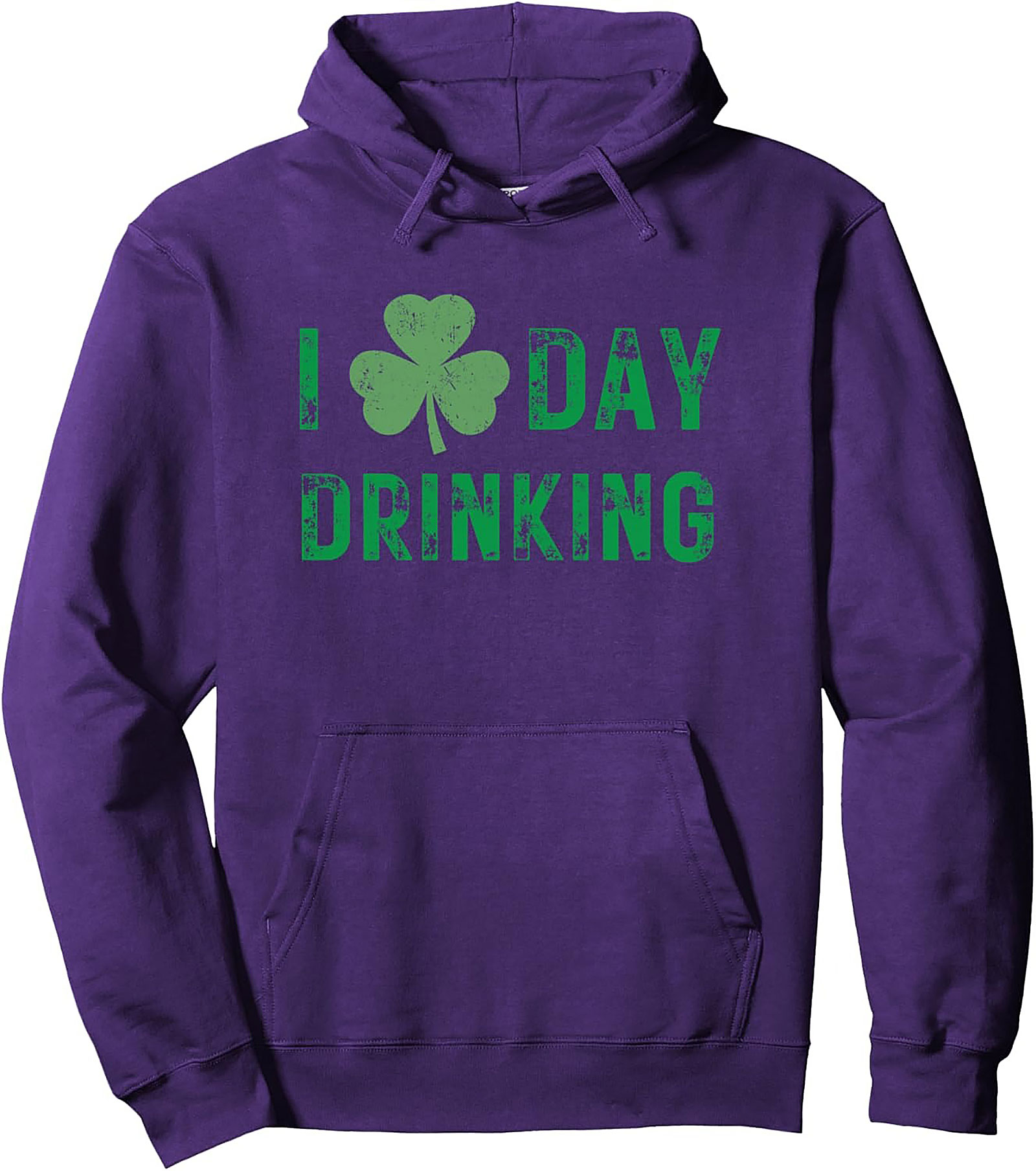 St. Patrick’s Day Day Drinking Pullover Hoodie | Funny Shamrock