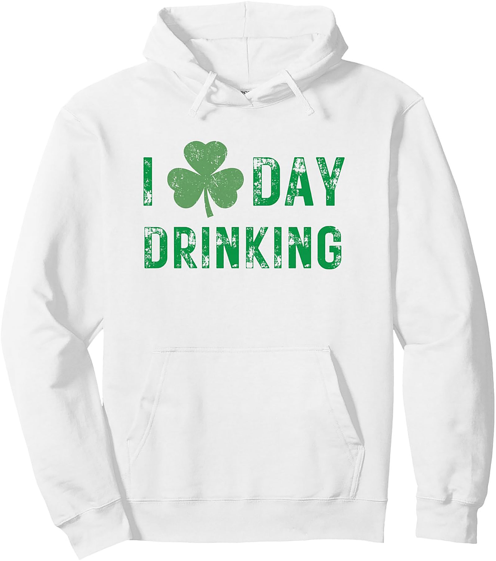 St. Patrick’s Day Day Drinking Pullover Hoodie | Funny Shamrock