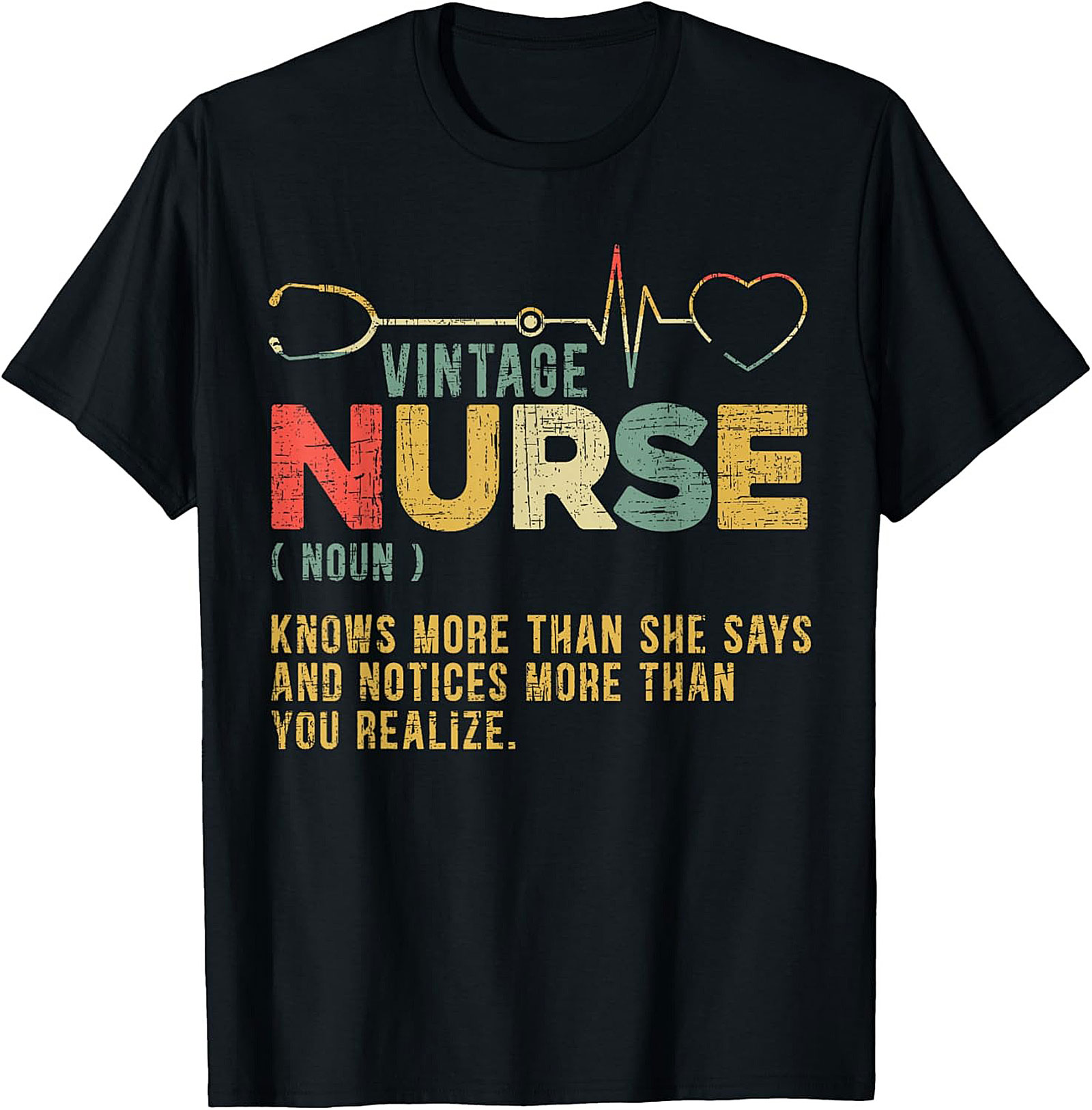  Vintage Nurse T-Shirt | Funny Gift for Experienced Nurses