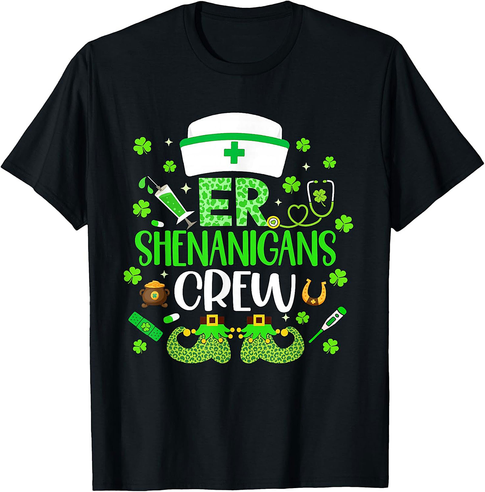  ER Shenanigans Crew St. Patrick's Day T-Shirt Nurse Tee
