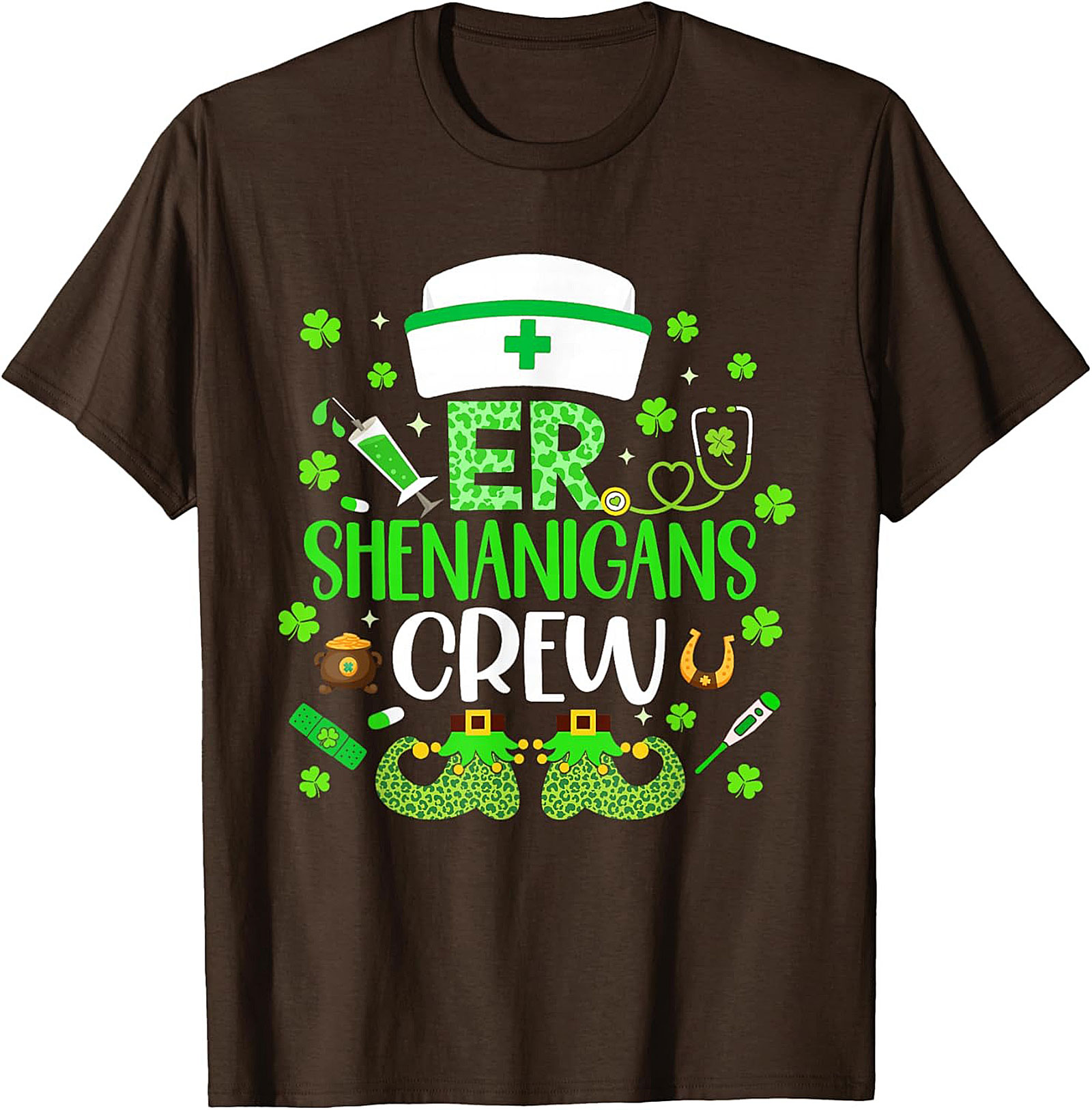  ER Shenanigans Crew St. Patrick's Day T-Shirt Nurse Tee