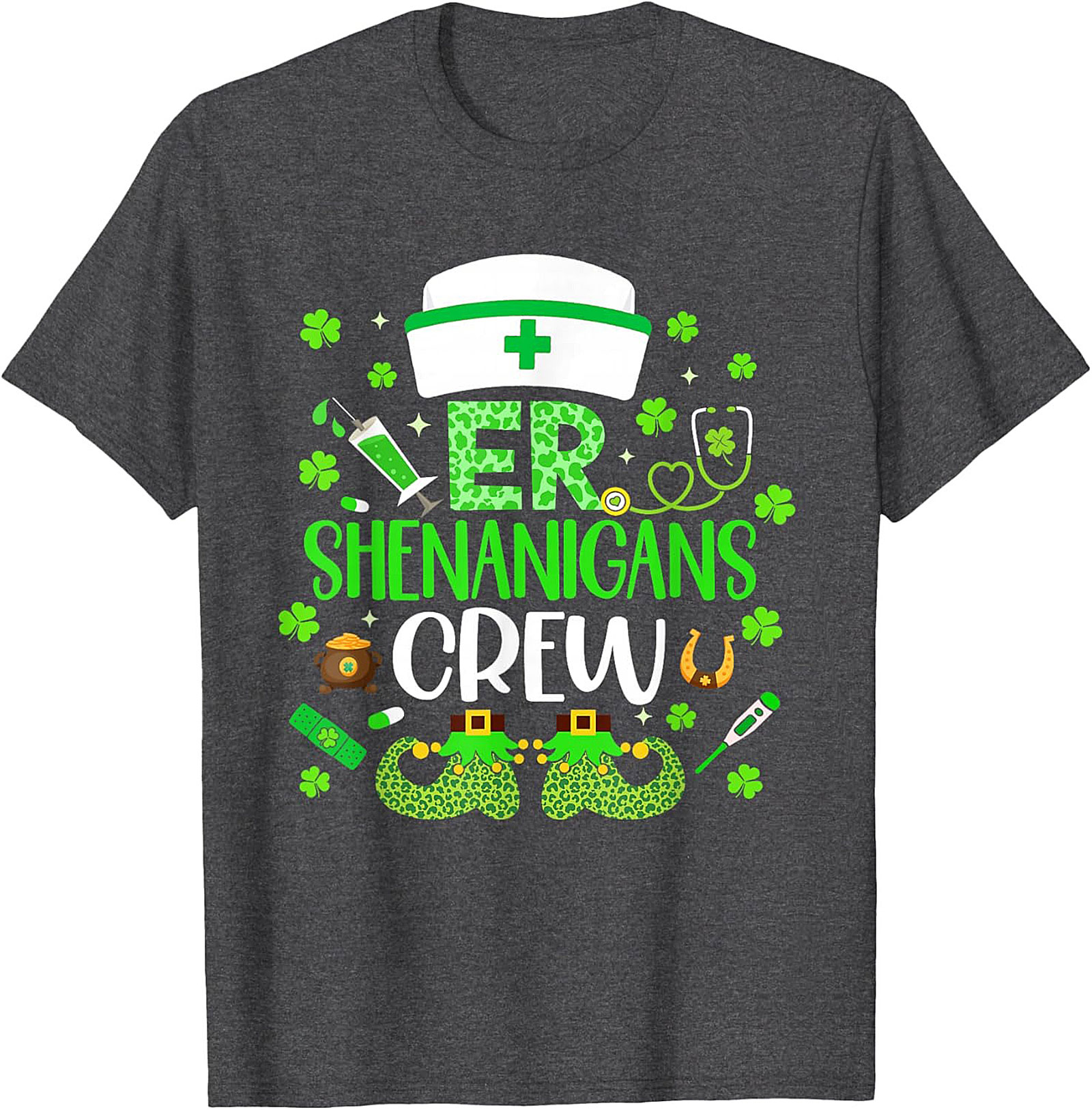 ER Shenanigans Crew St. Patrick's Day T-Shirt Nurse Tee