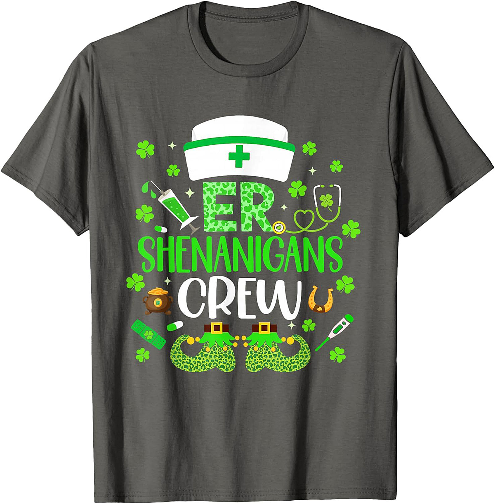  ER Shenanigans Crew St. Patrick's Day T-Shirt Nurse Tee