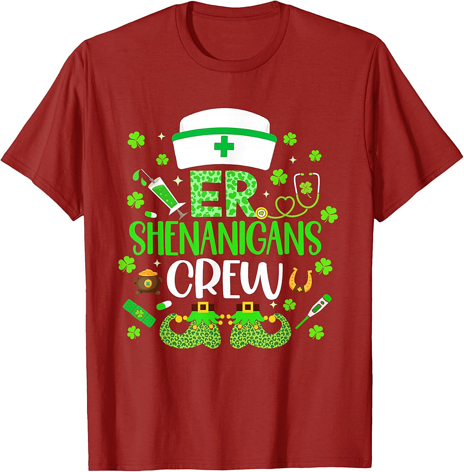  ER Shenanigans Crew St. Patrick's Day T-Shirt Nurse Tee