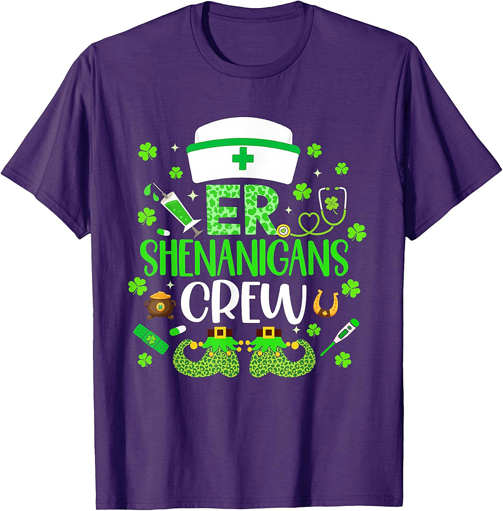  ER Shenanigans Crew St. Patrick's Day T-Shirt Nurse Tee