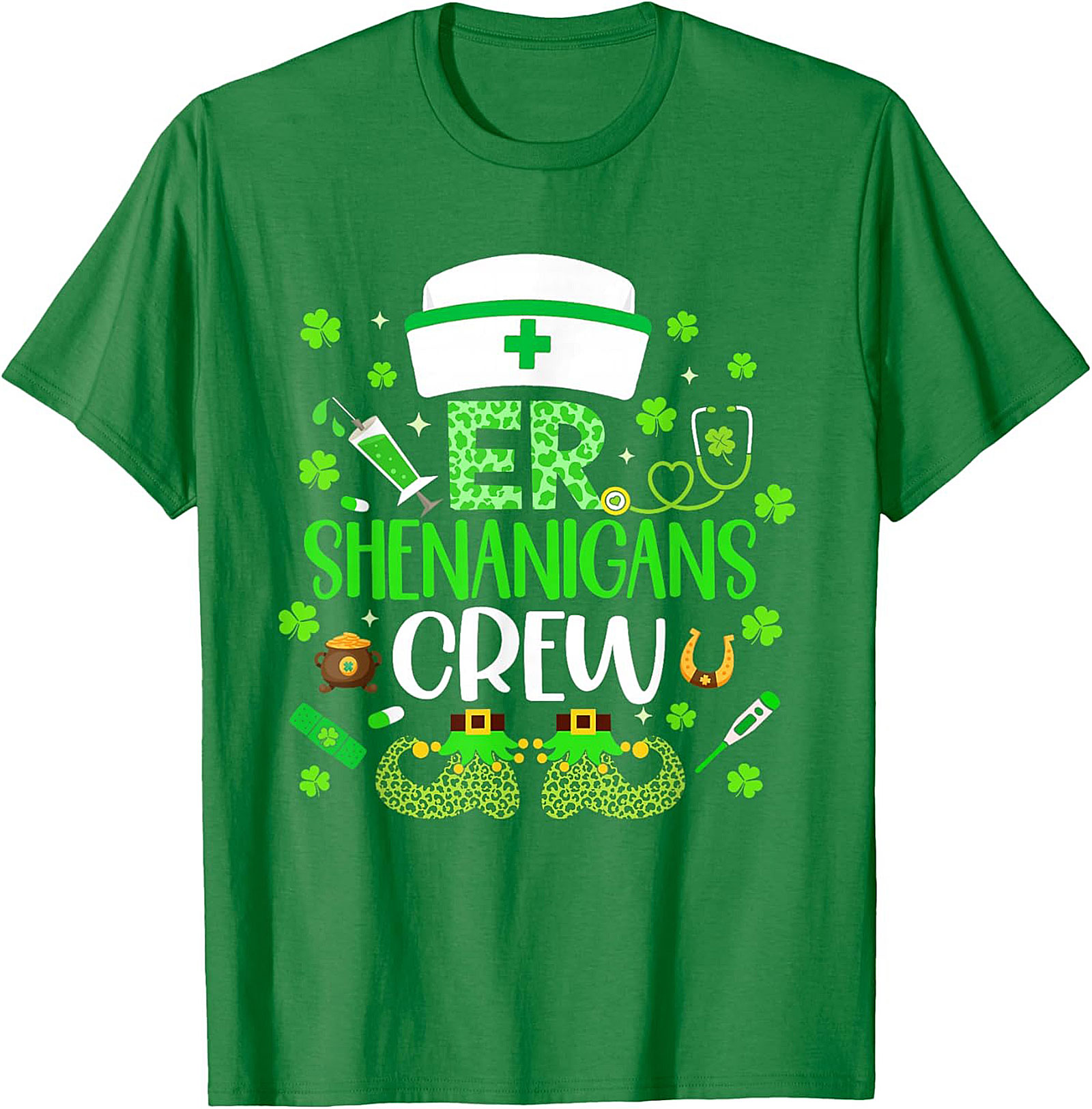  ER Shenanigans Crew St. Patrick's Day T-Shirt Nurse Tee
