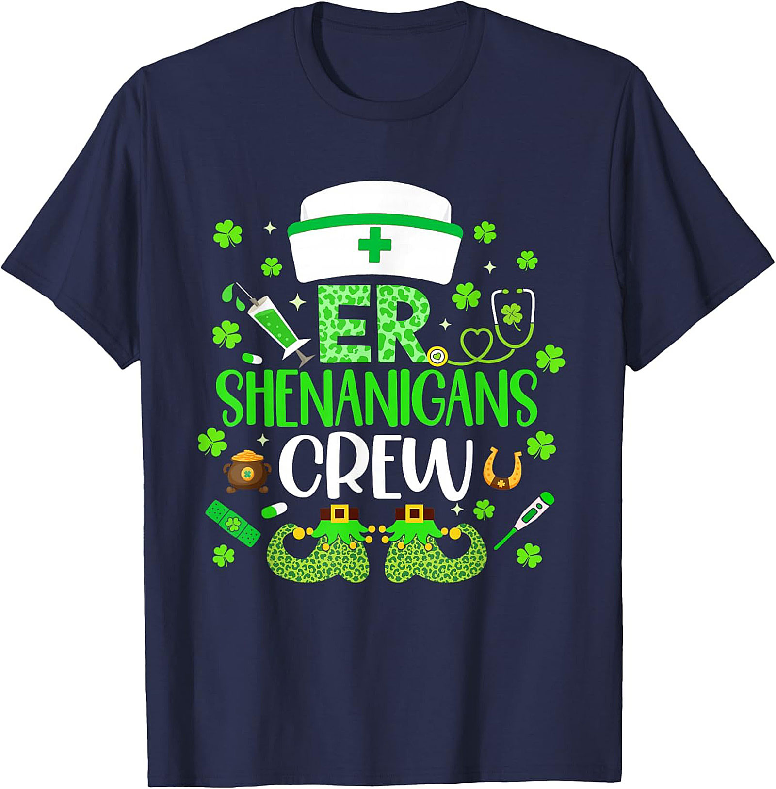  ER Shenanigans Crew St. Patrick's Day T-Shirt Nurse Tee