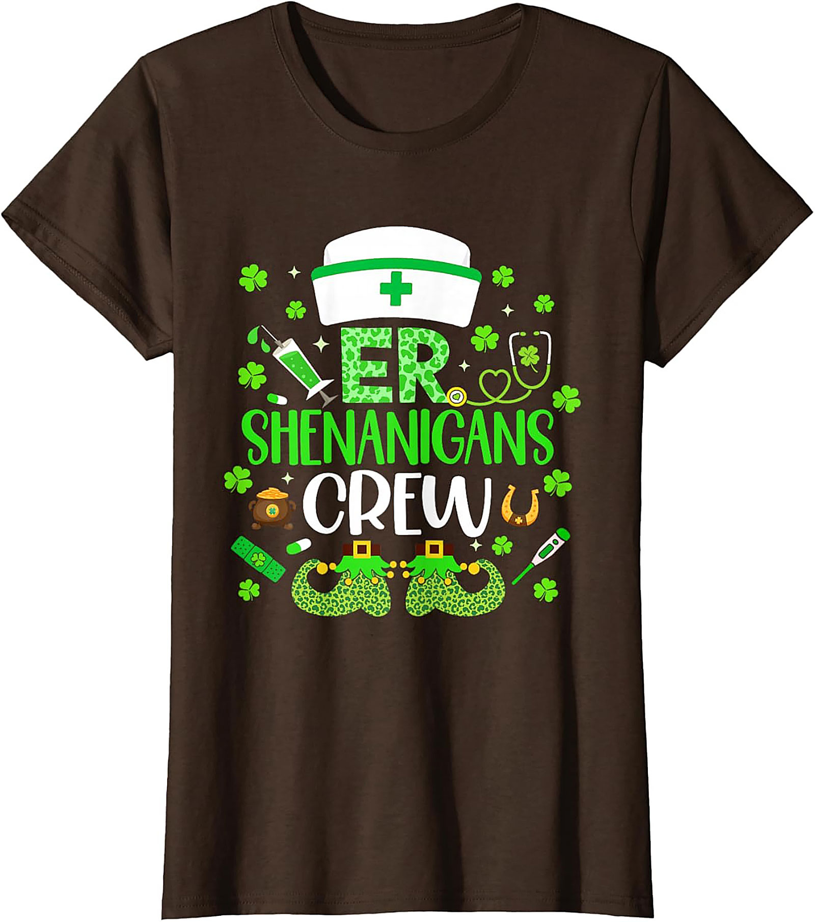  ER Shenanigans Crew St. Patrick's Day T-Shirt Nurse Tee