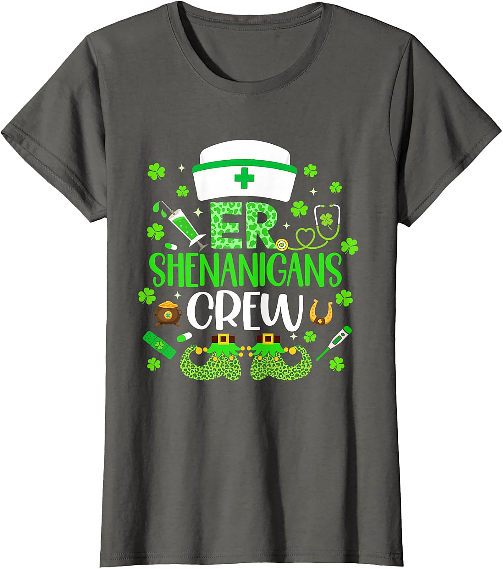  ER Shenanigans Crew St. Patrick's Day T-Shirt Nurse Tee