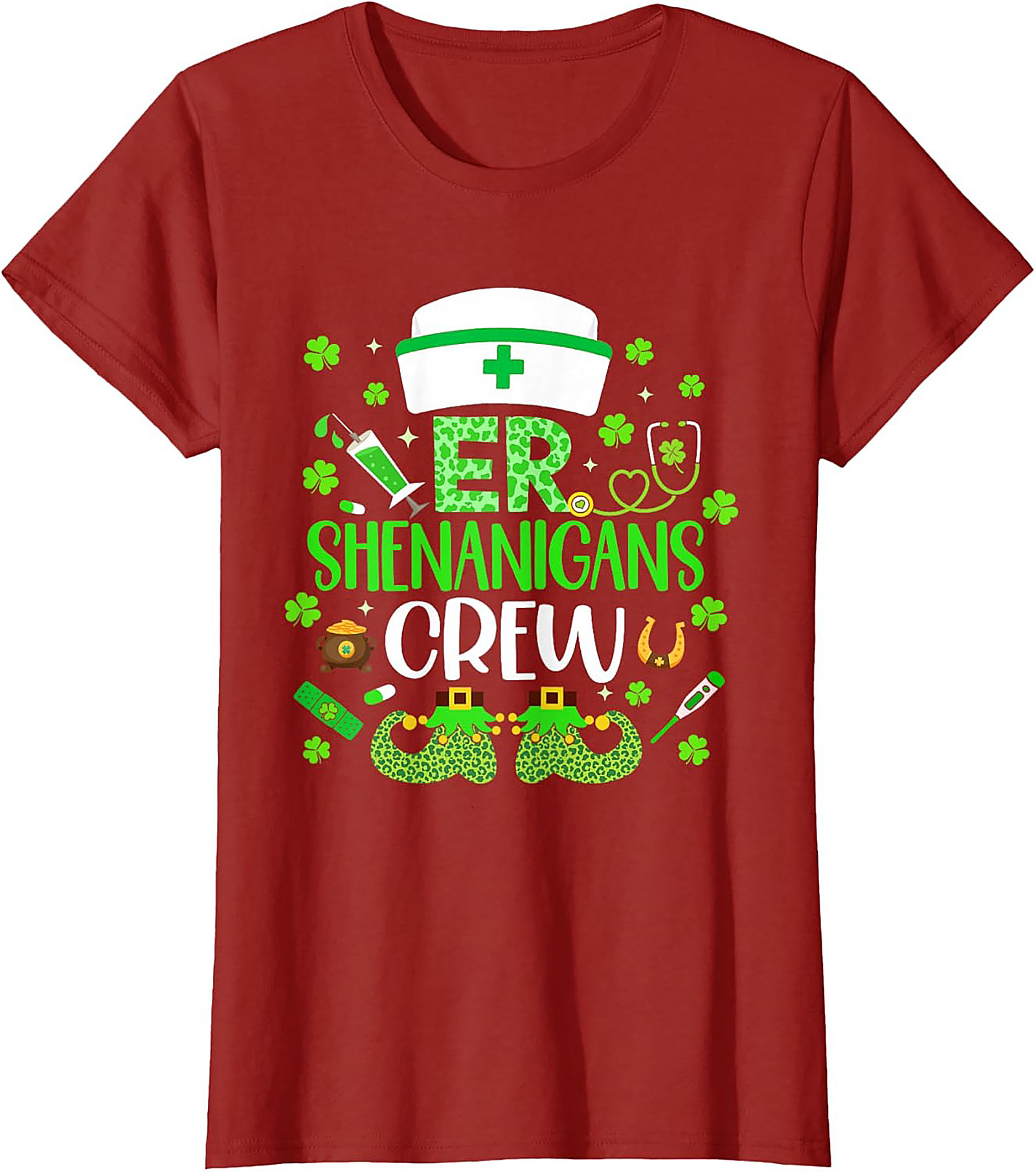  ER Shenanigans Crew St. Patrick's Day T-Shirt Nurse Tee