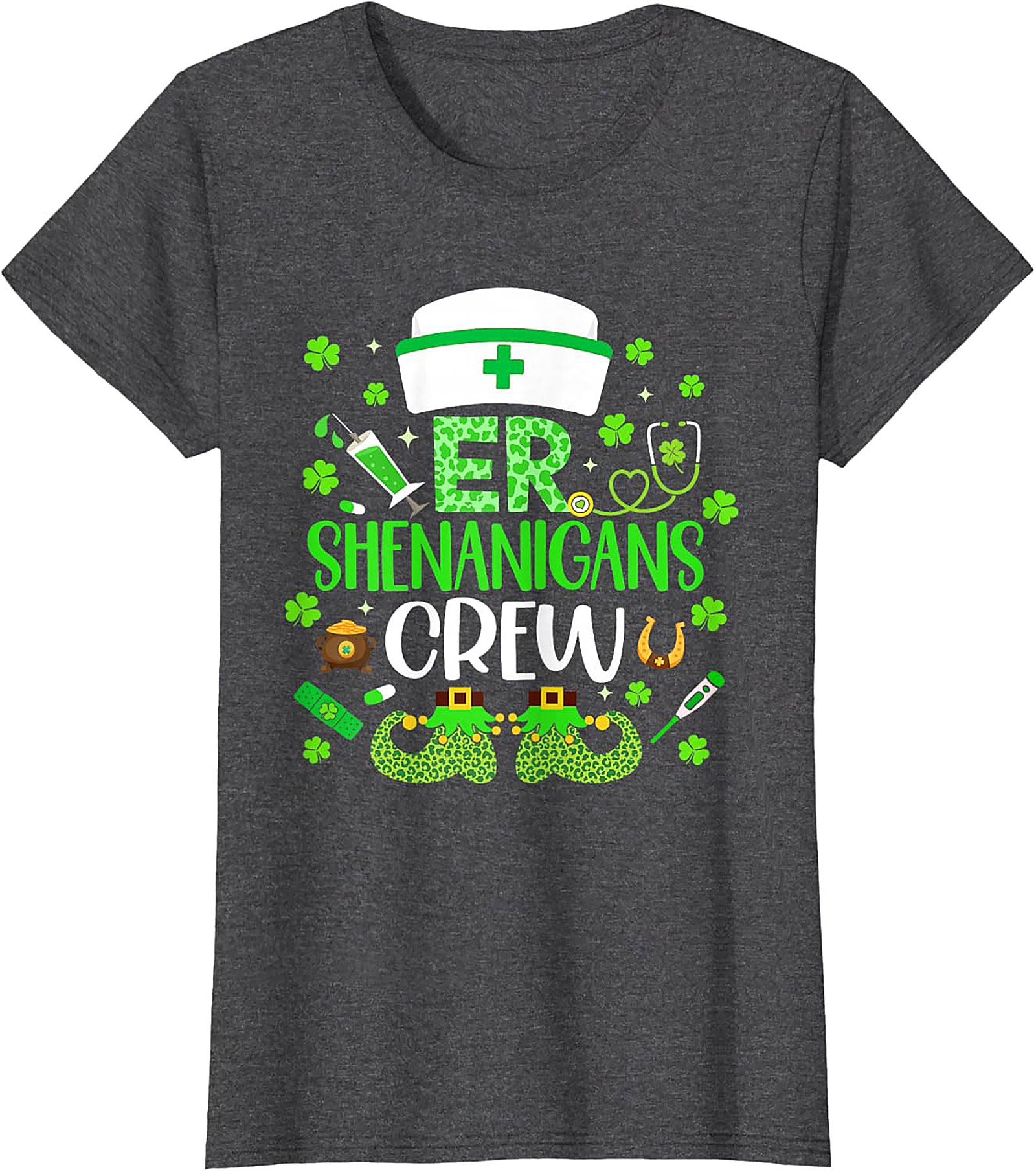  ER Shenanigans Crew St. Patrick's Day T-Shirt Nurse Tee