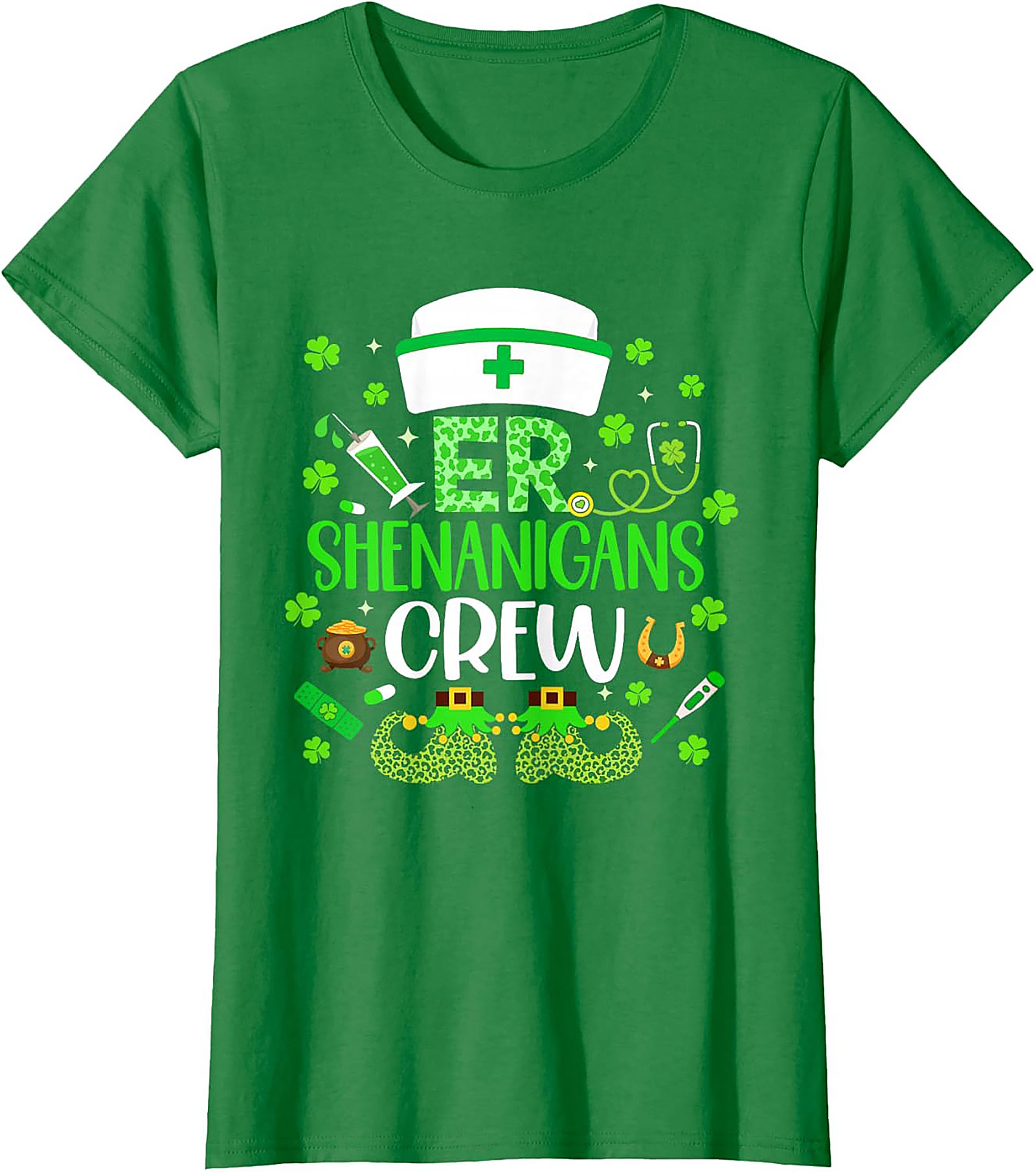  ER Shenanigans Crew St. Patrick's Day T-Shirt Nurse Tee
