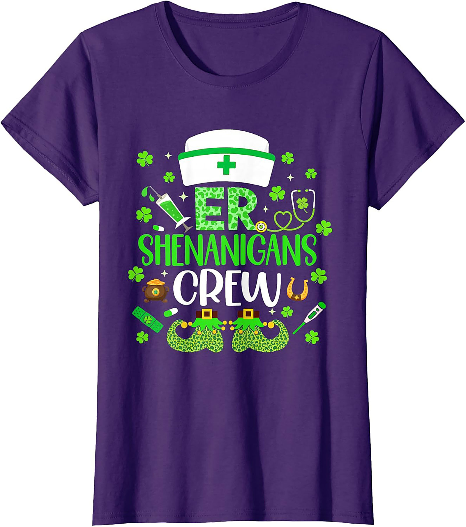  ER Shenanigans Crew St. Patrick's Day T-Shirt Nurse Tee