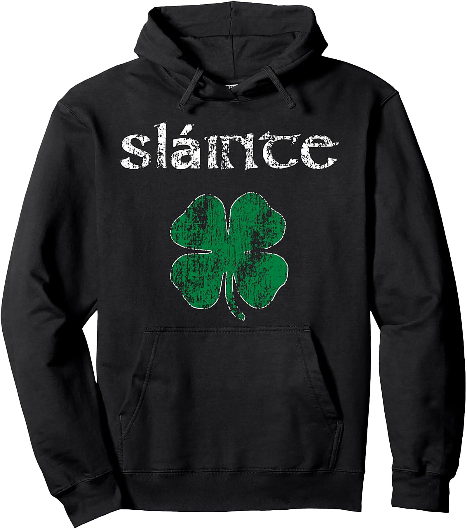 Sláinte Irish Shamrock Hoodie | Cozy Unisex Pullover