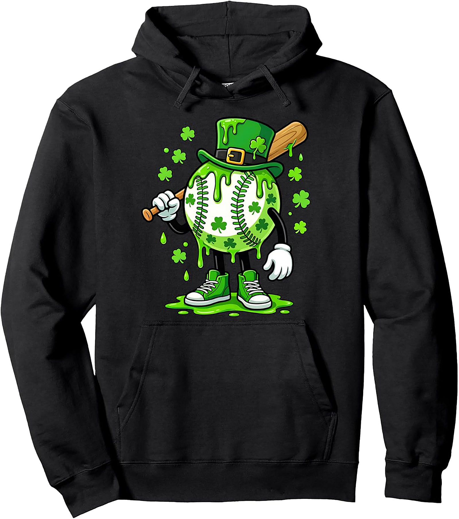 Lucky Slime Baseball St. Patrick's Day Hoodie | Cozy Graphic Pullover