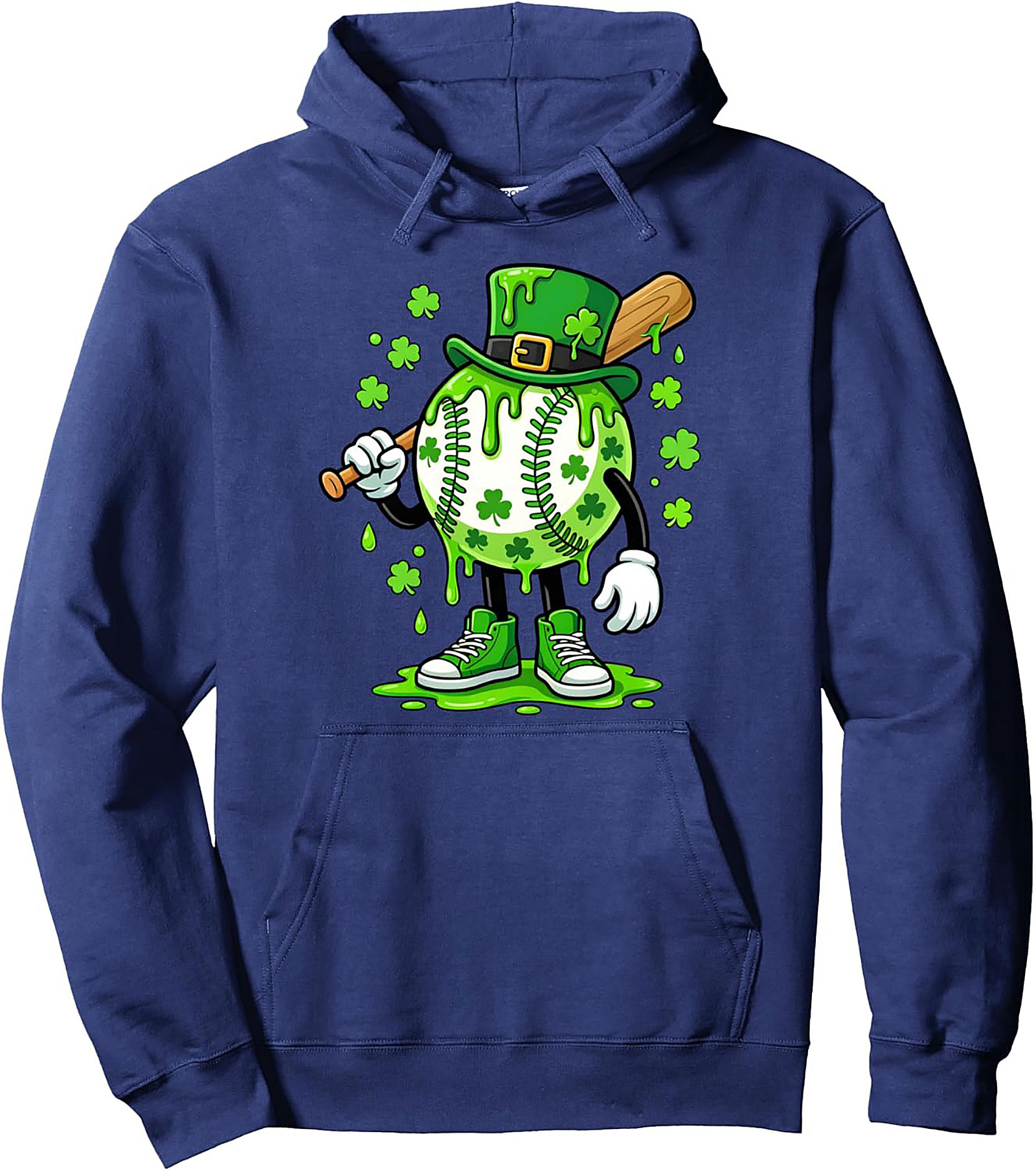 Lucky Slime Baseball St. Patrick's Day Hoodie | Cozy Graphic Pullover