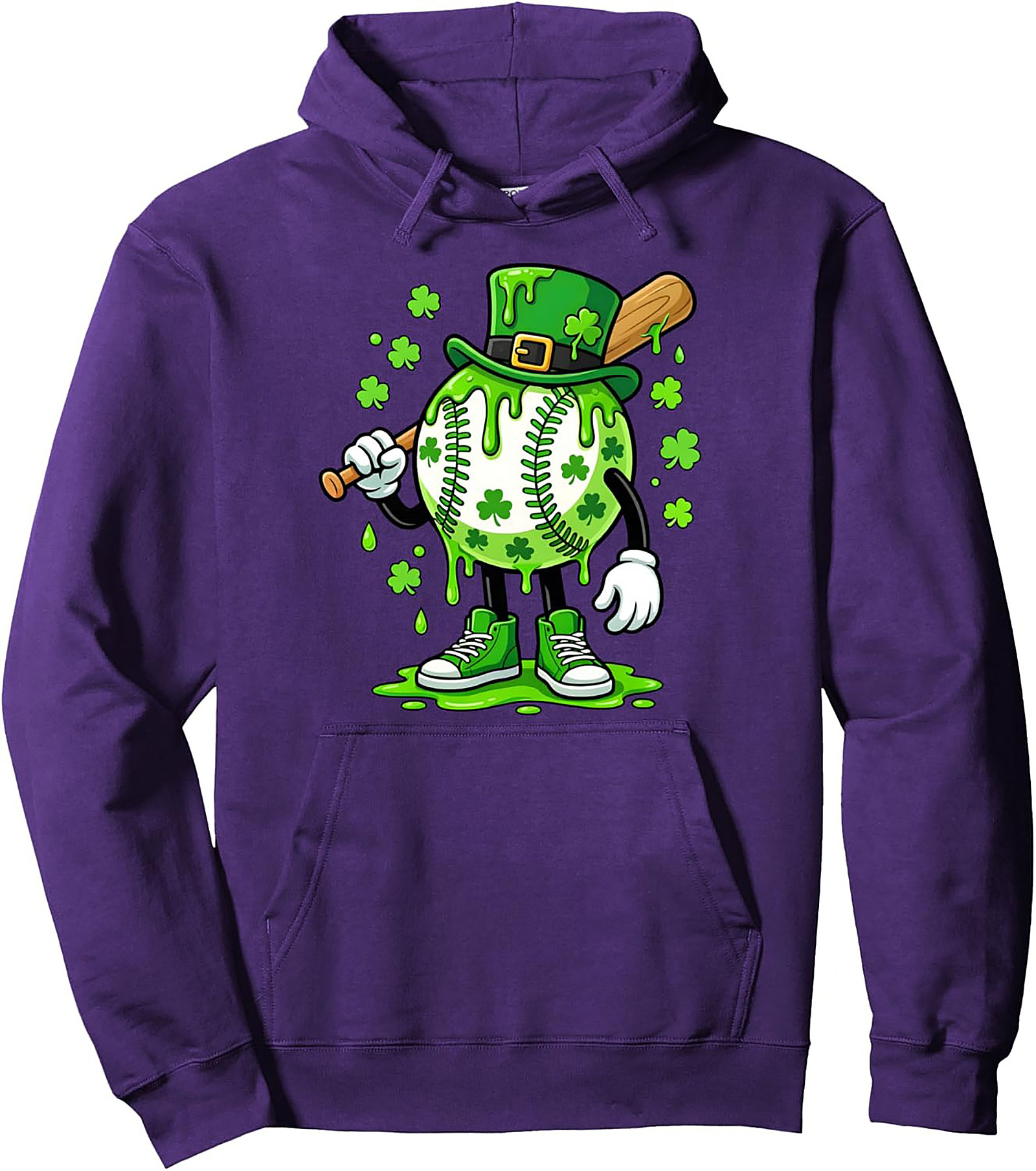 Lucky Slime Baseball St. Patrick's Day Hoodie | Cozy Graphic Pullover
