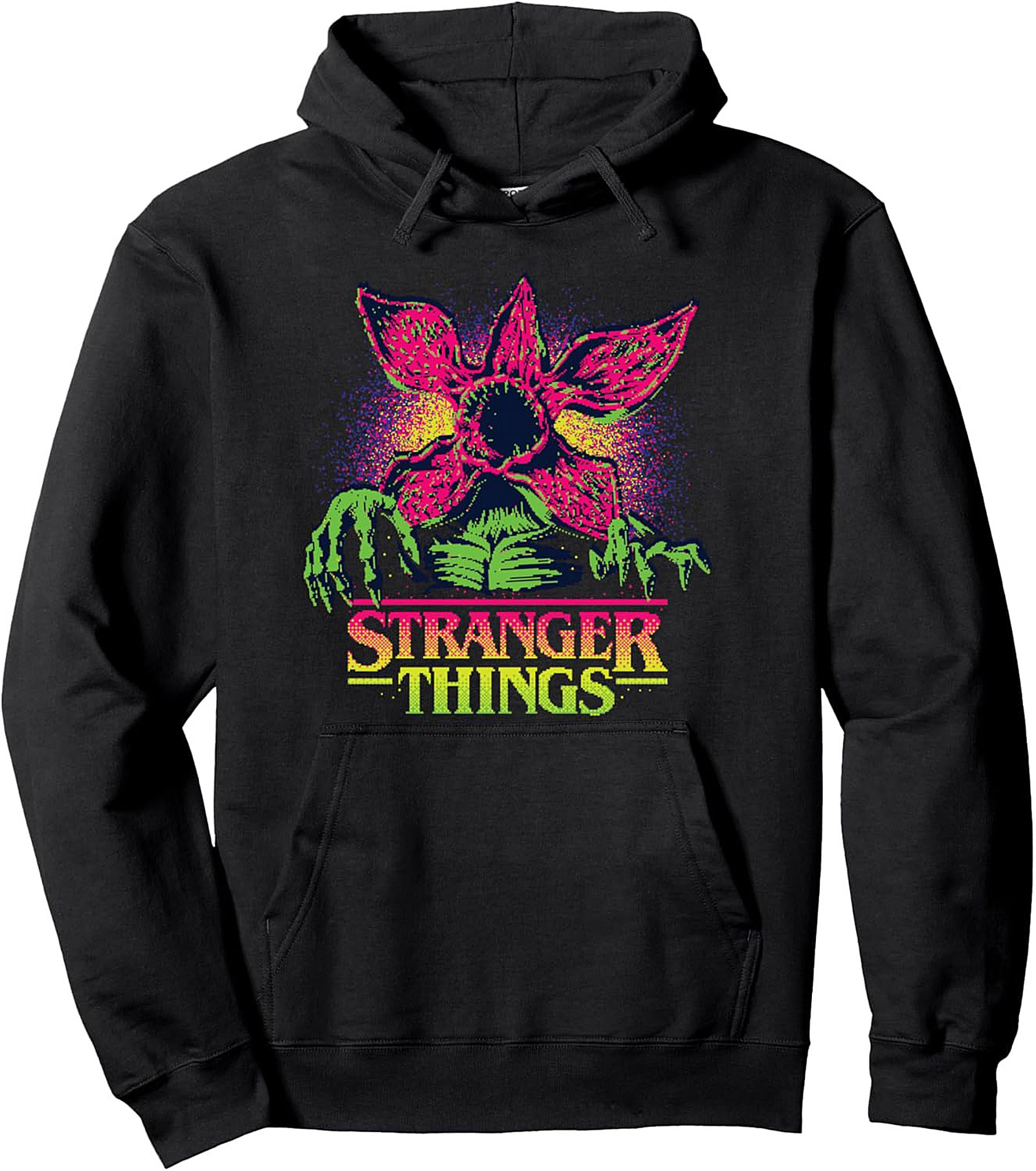 Stranger Things Demogorgon Neon Graphic Hoodie