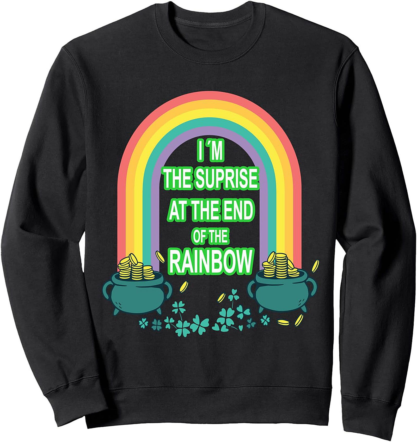 St. Patrick’s Day Surprise Graphic Sweatshirt | Cozy Crewneck