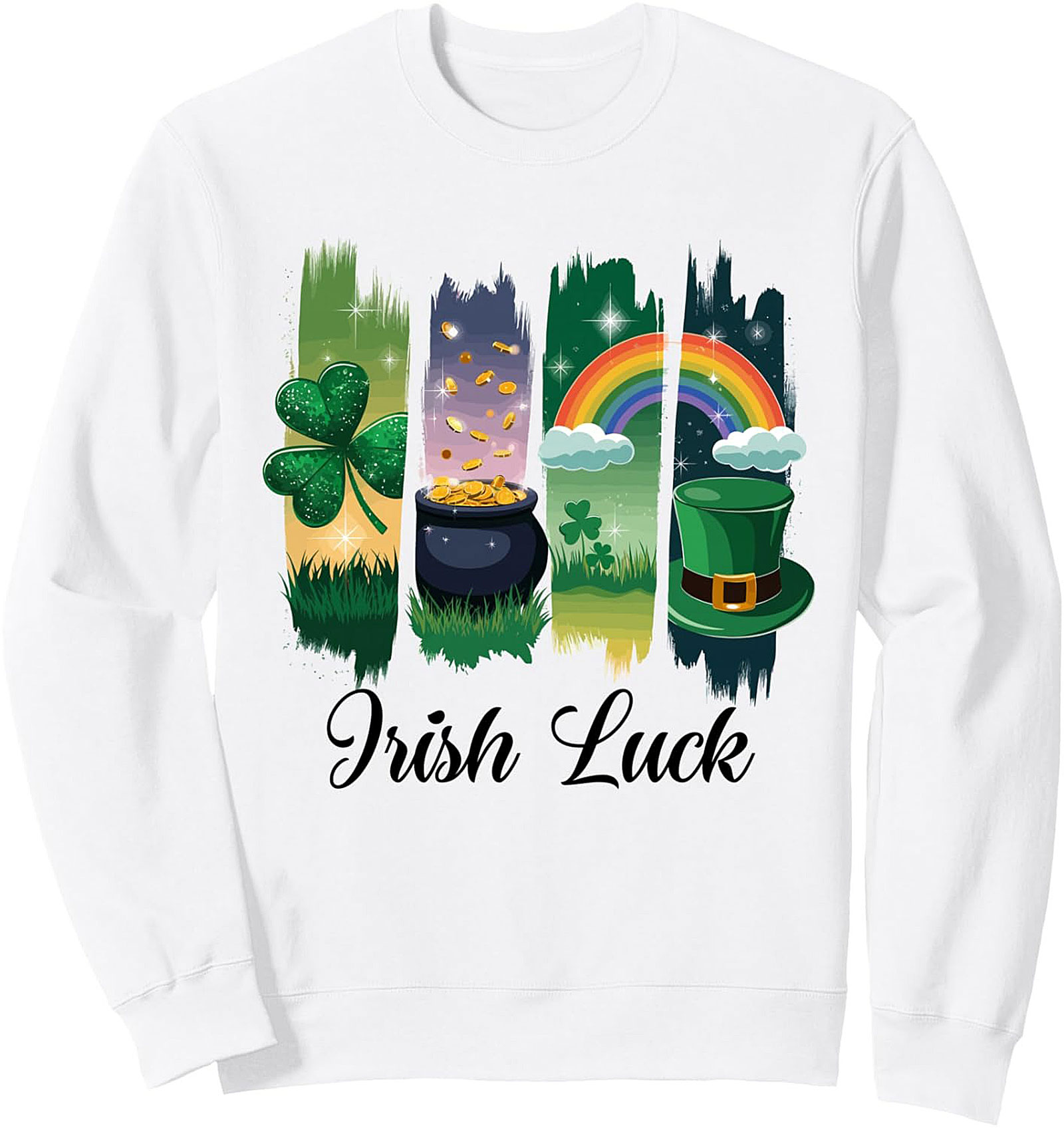 Irish Luck St. Patrick's Day Graphic Sweatshirt | Cozy Crewneck