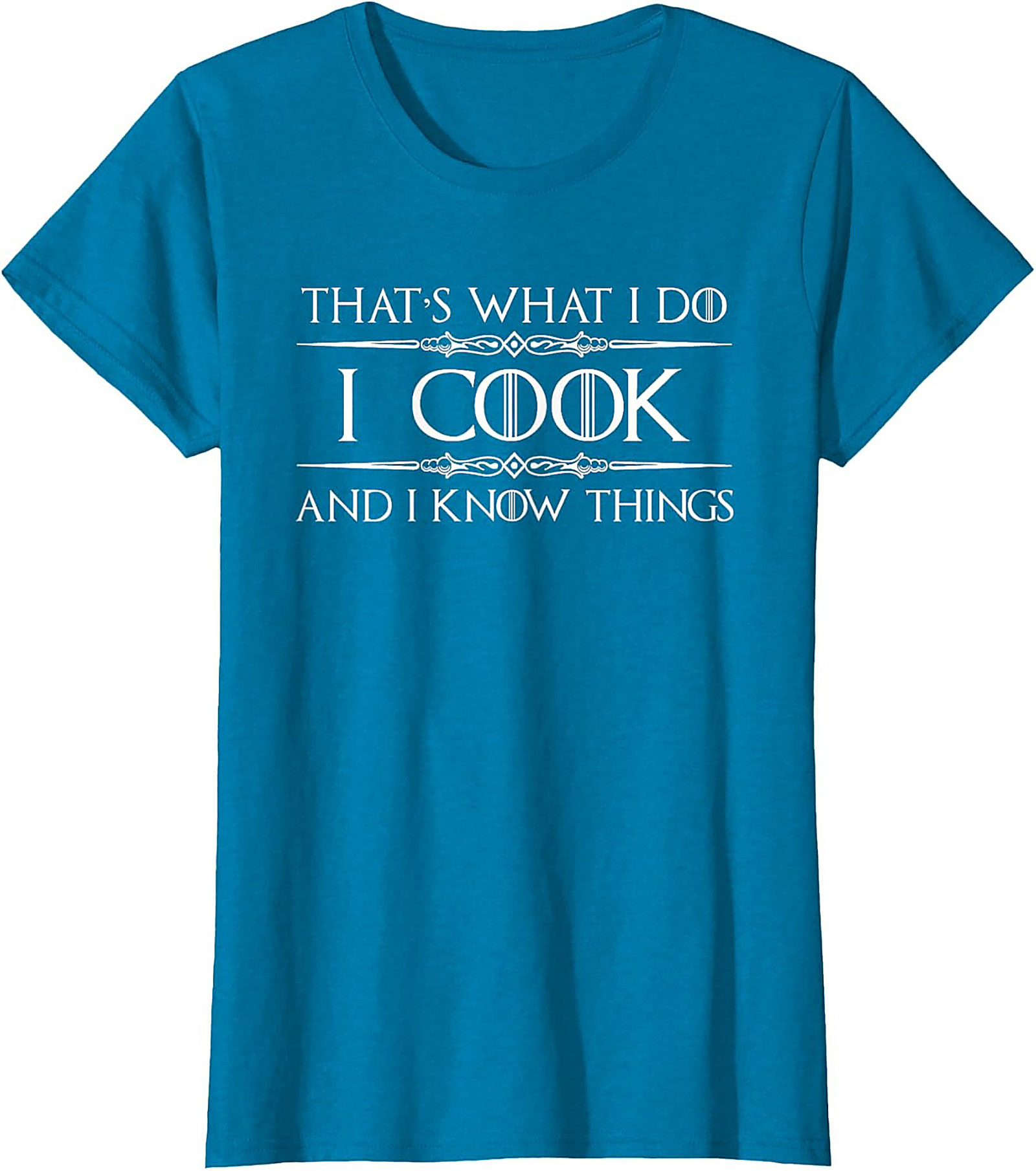 I Cook and I Know Things Funny Cooking T-shirt Chef Gift