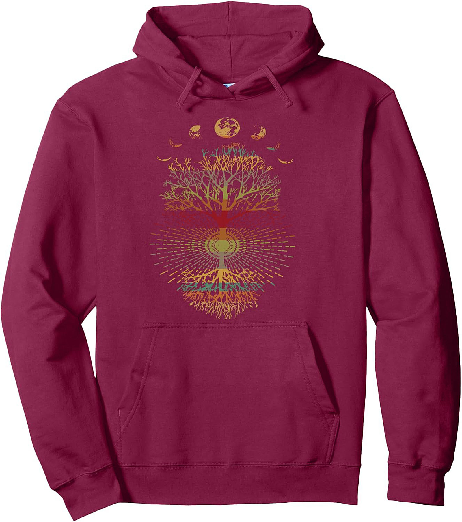 Vintage Tree of Life Moon Phases Hoodie