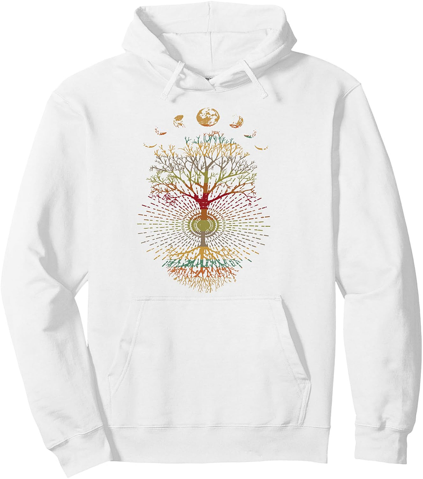 Vintage Tree of Life Moon Phases Hoodie