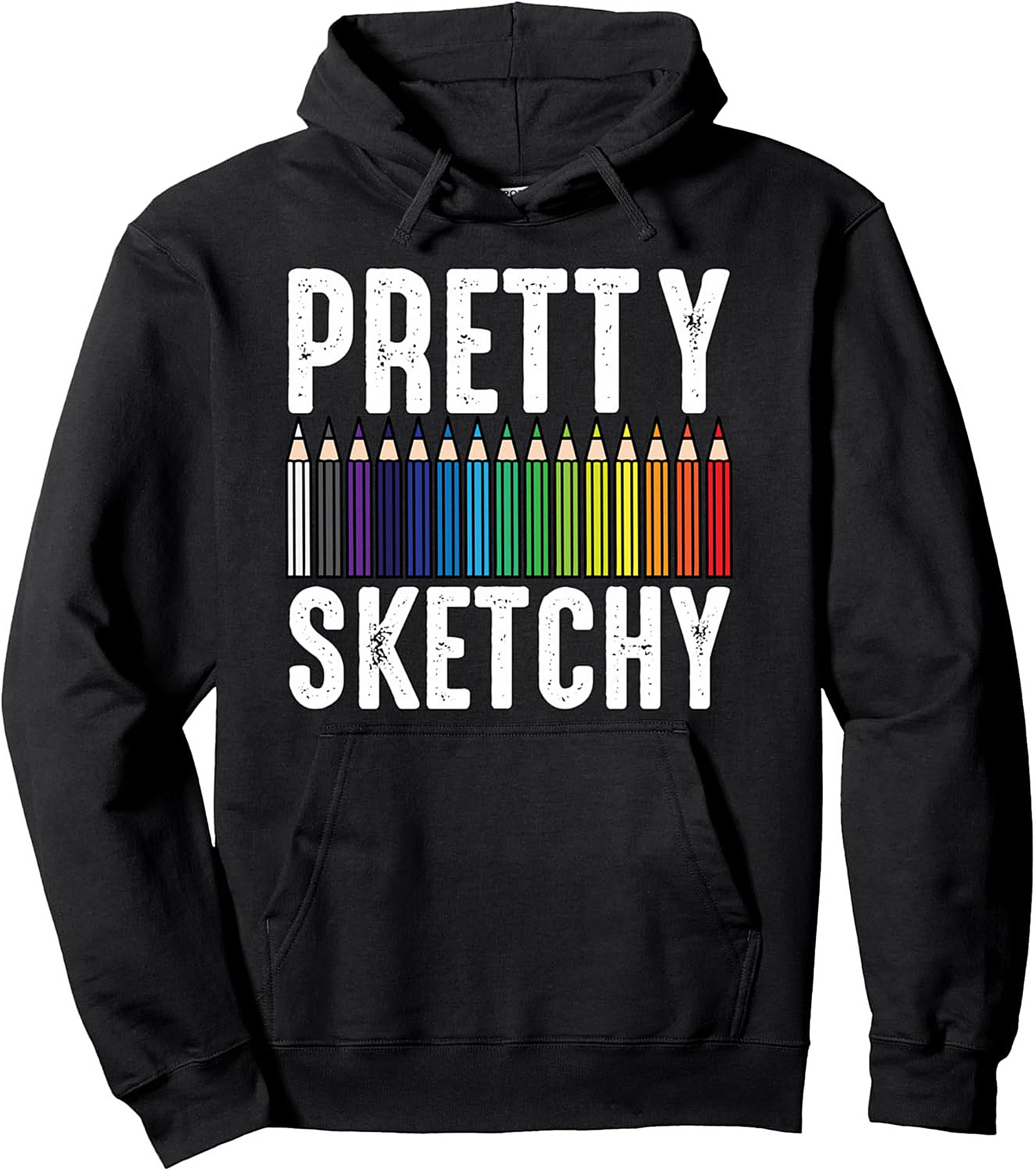 Pretty Sketchy Artist Graphic Hoodie